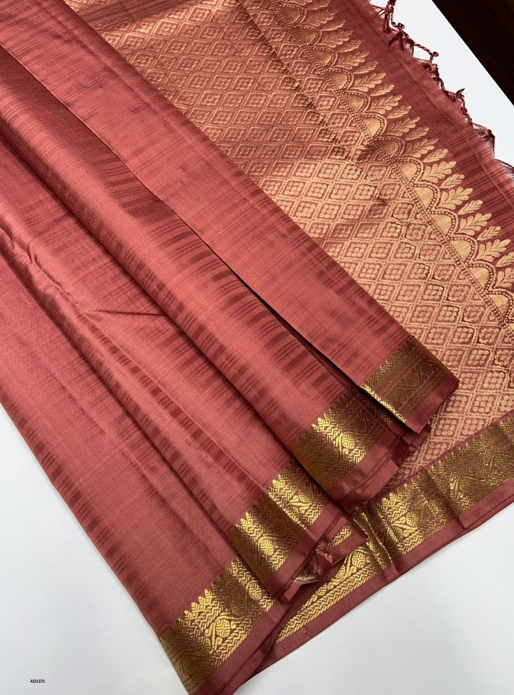 Chocolate Brown -  Soft Silk Saree