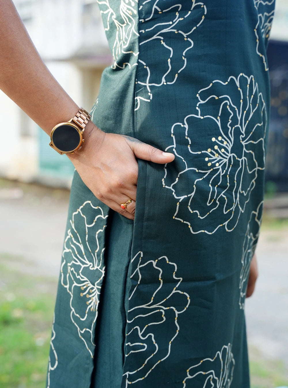Dark Green - Kurti