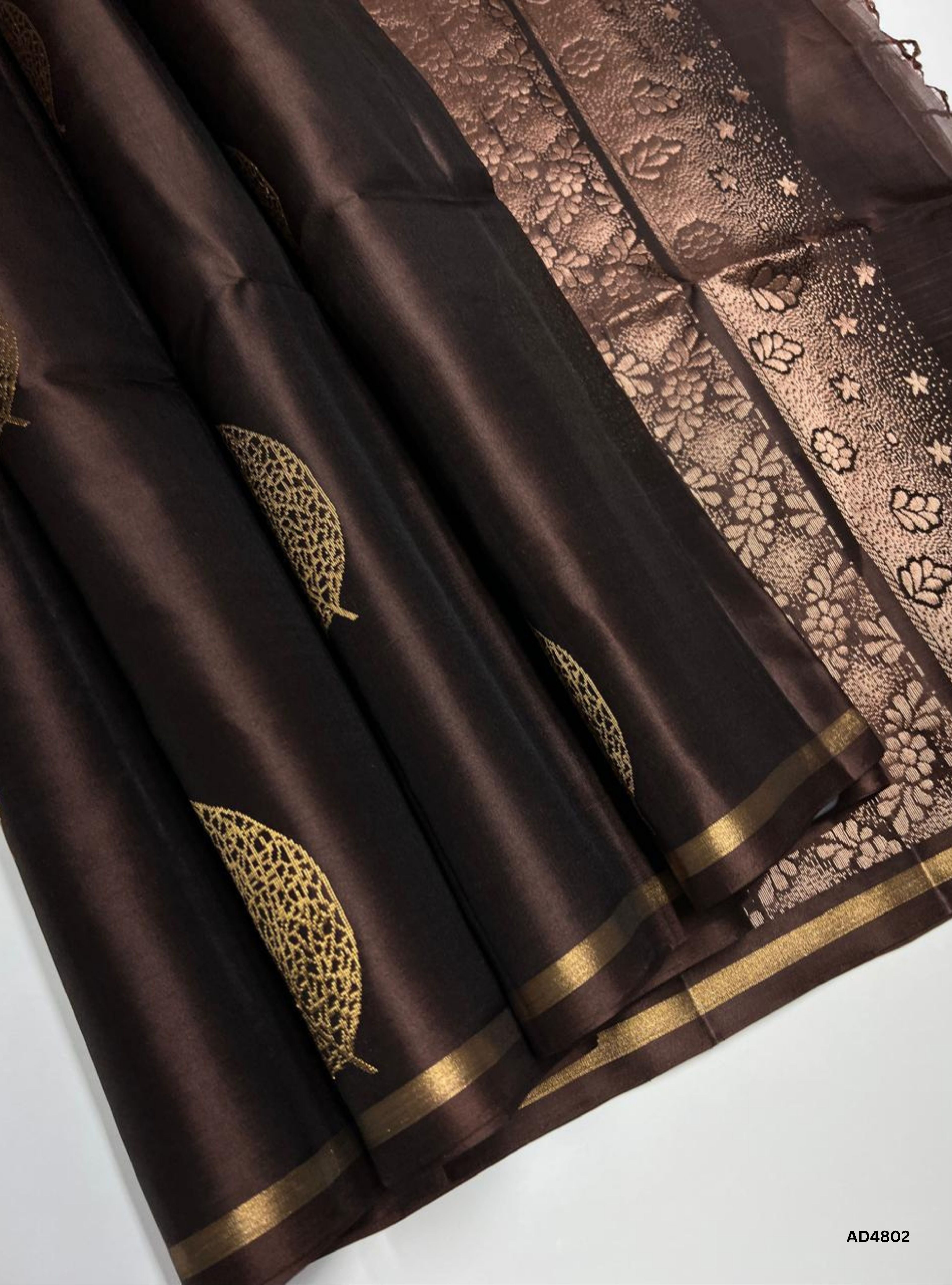Coffee Brown - Soft Silk Saree
