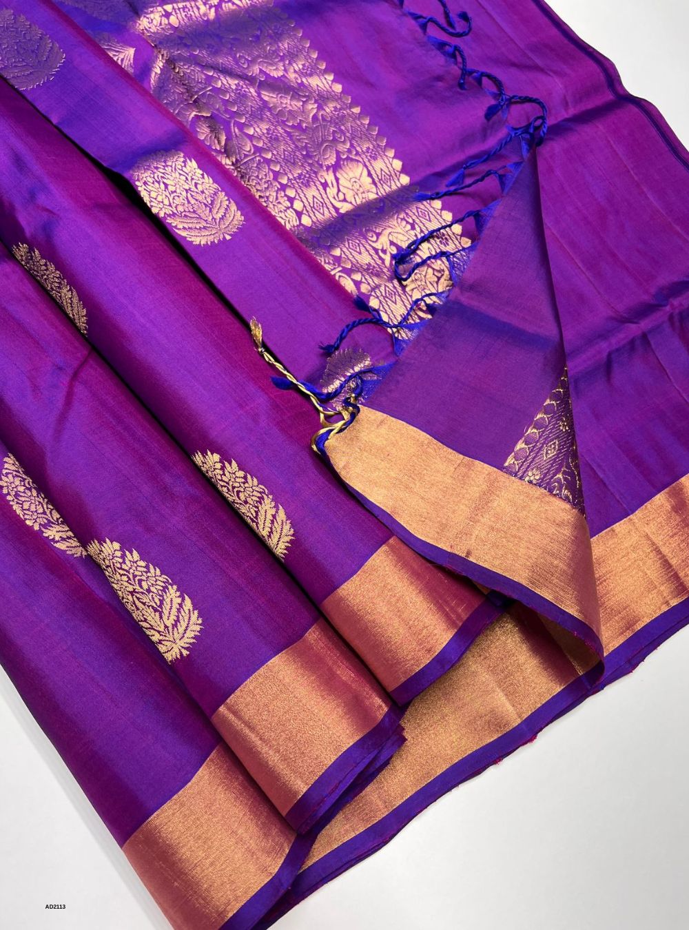 Purple - Soft Silk Saree