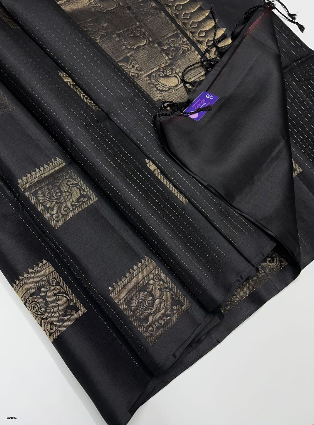 Black - Soft Silk Saree