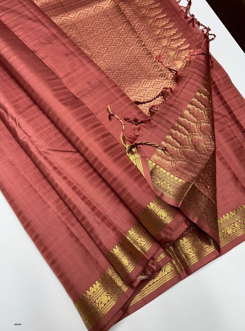 Chocolate Brown -  Soft Silk Saree