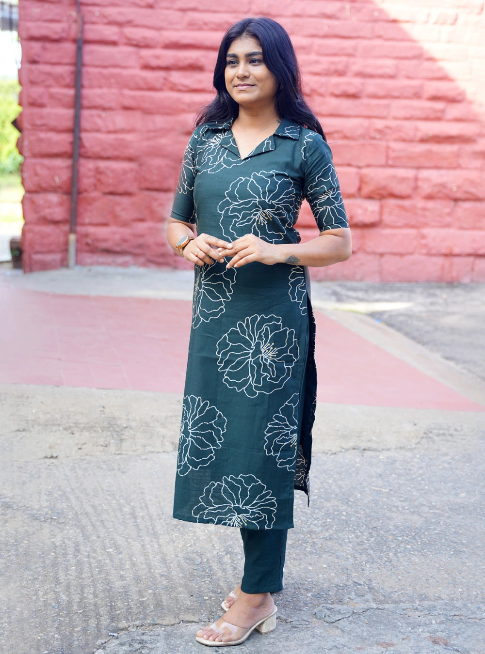 Dark Green - Kurti