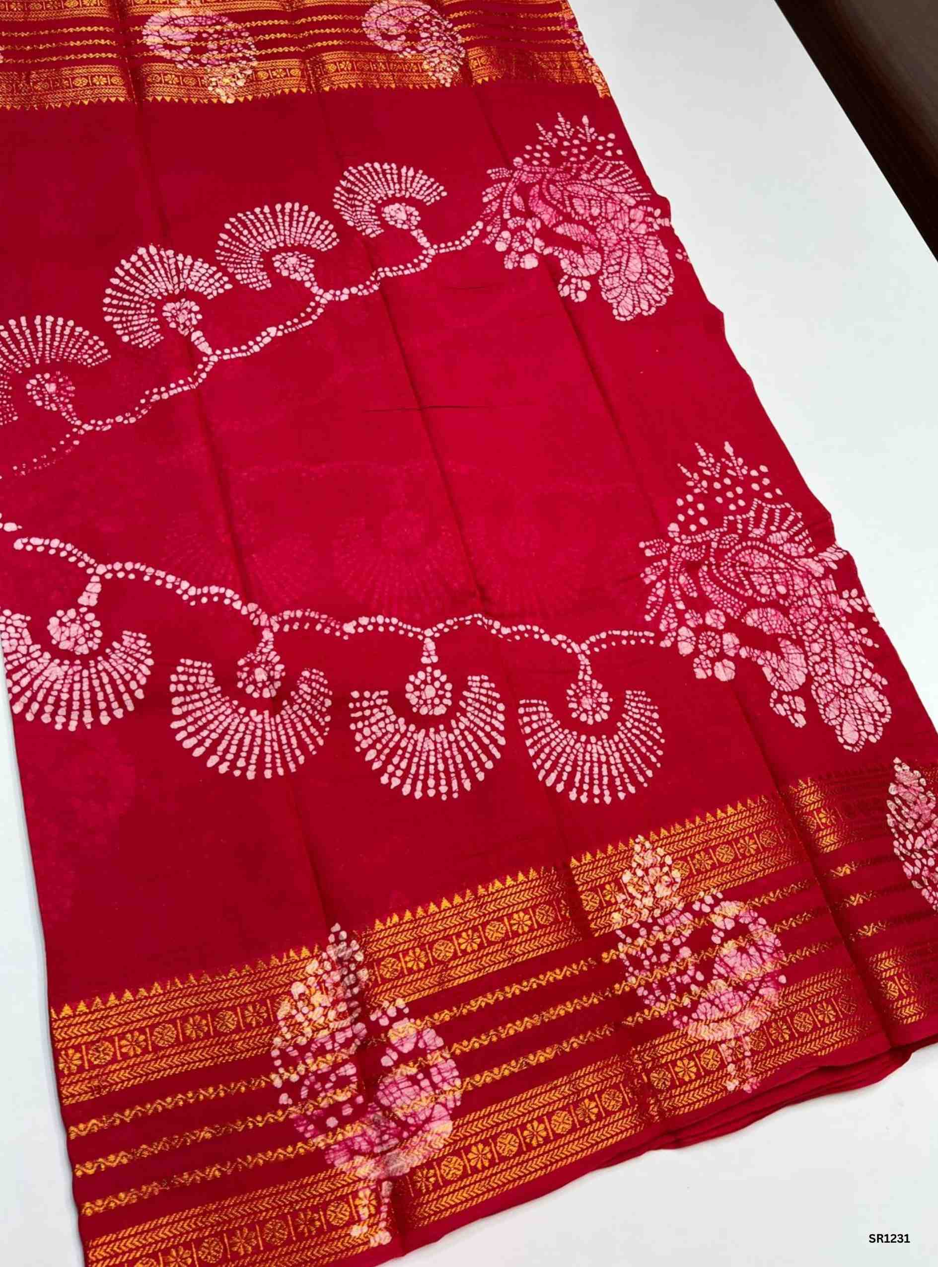 Pink - Wax Chungudi Cotton