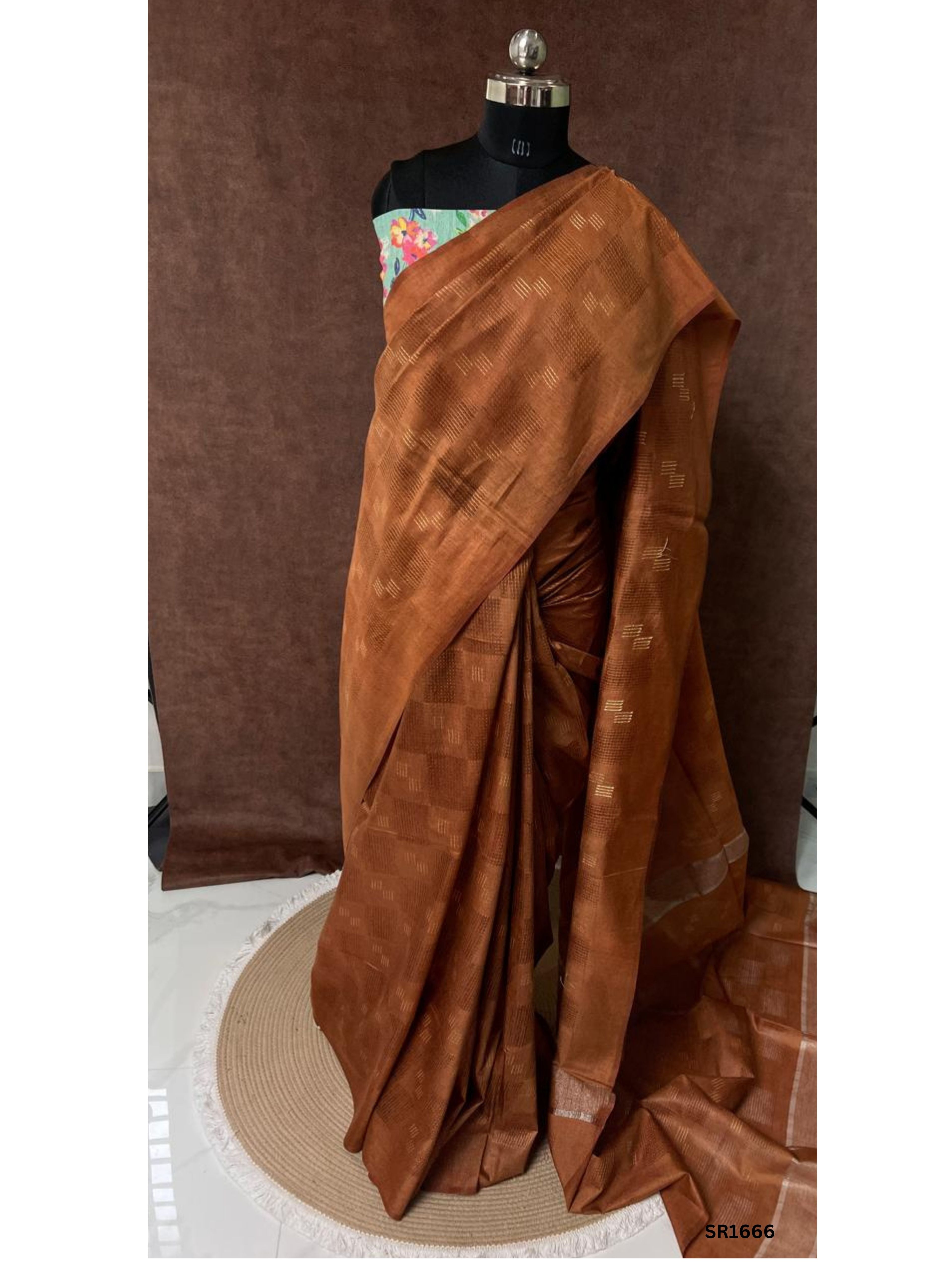Bronze - Moonga Silk  Saree