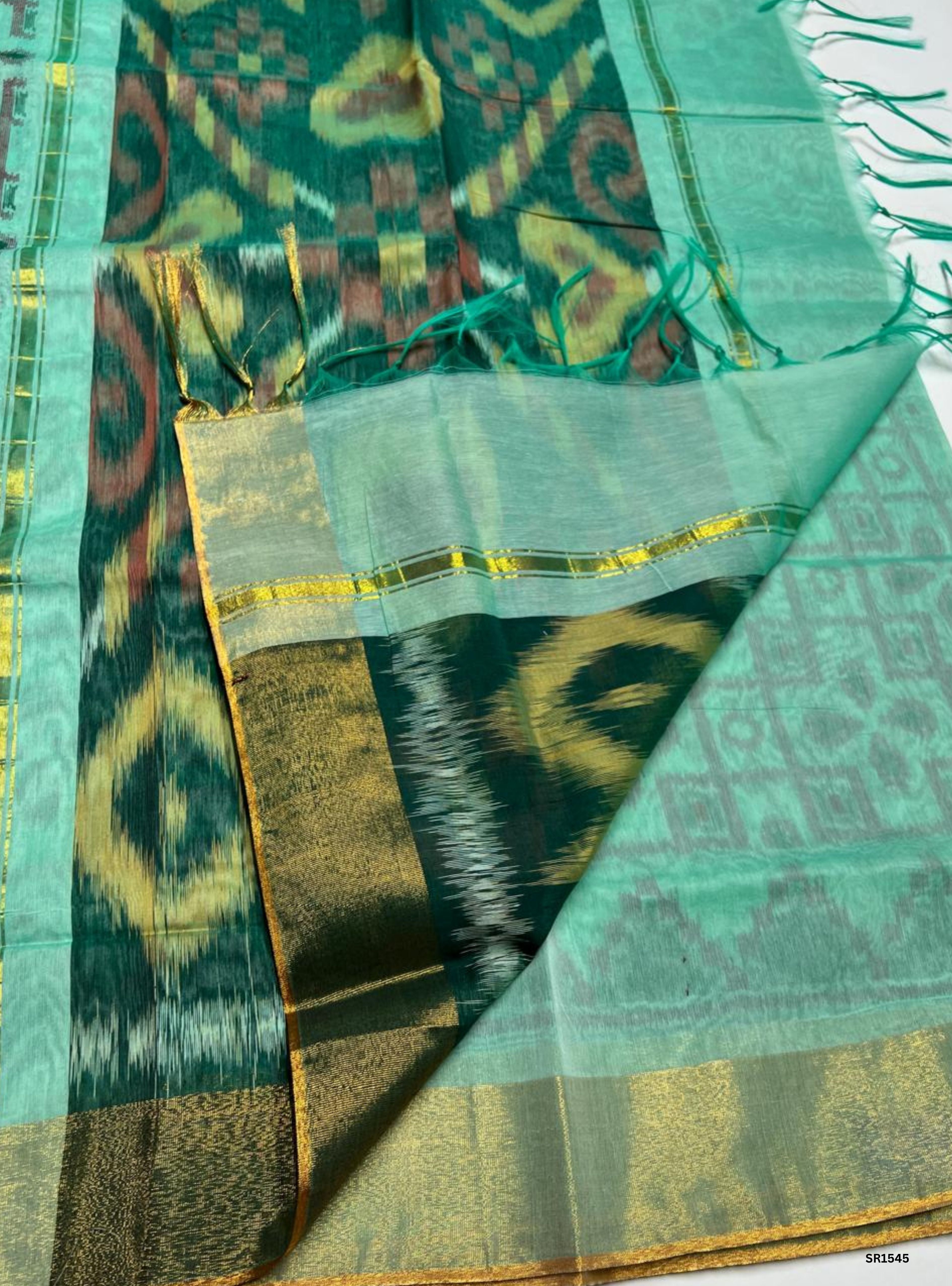 Pistha Green & Green - Kotta Cotton Saree