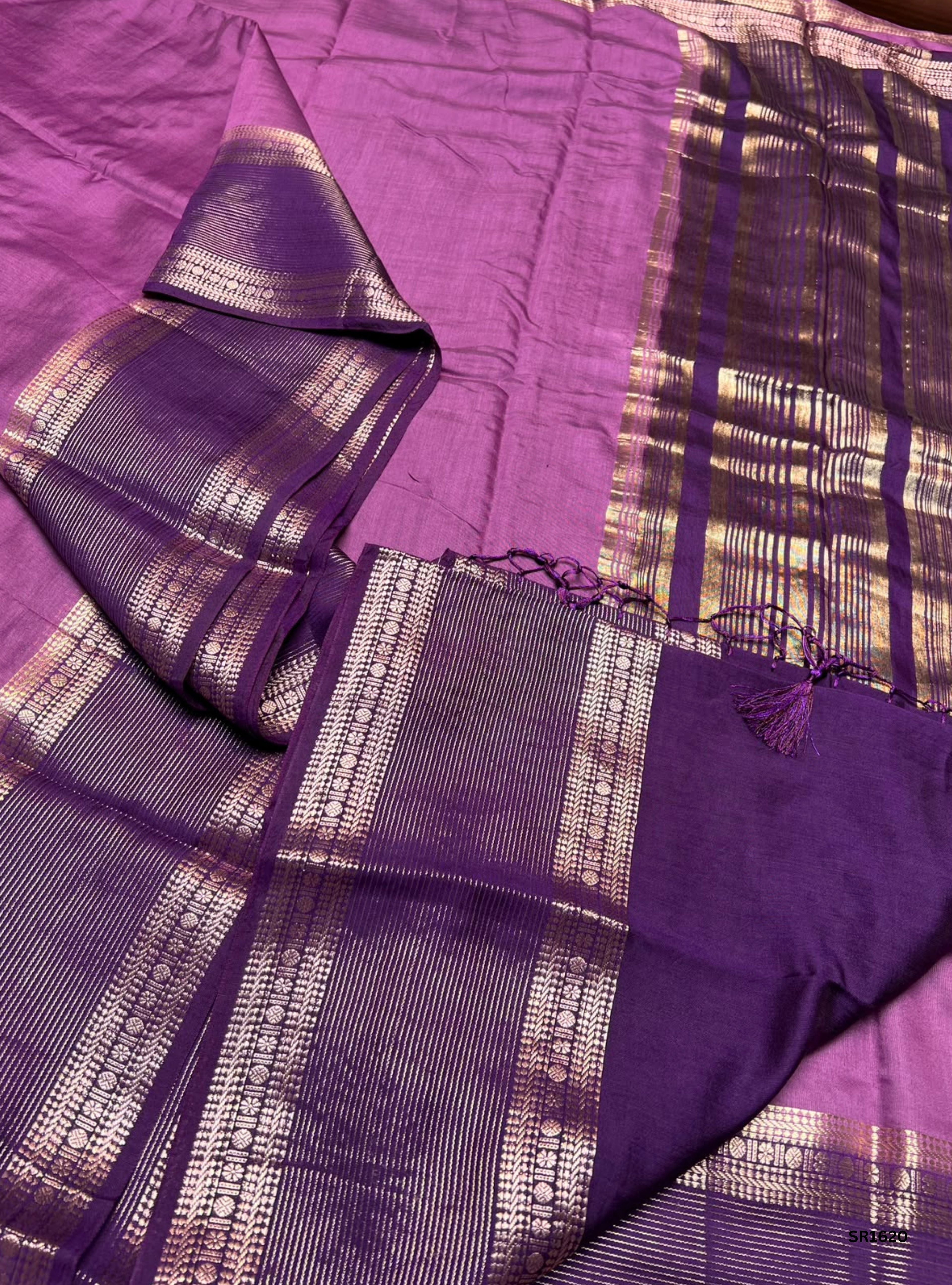 Ventage Rassberry & Grape - Binny Silk Saree