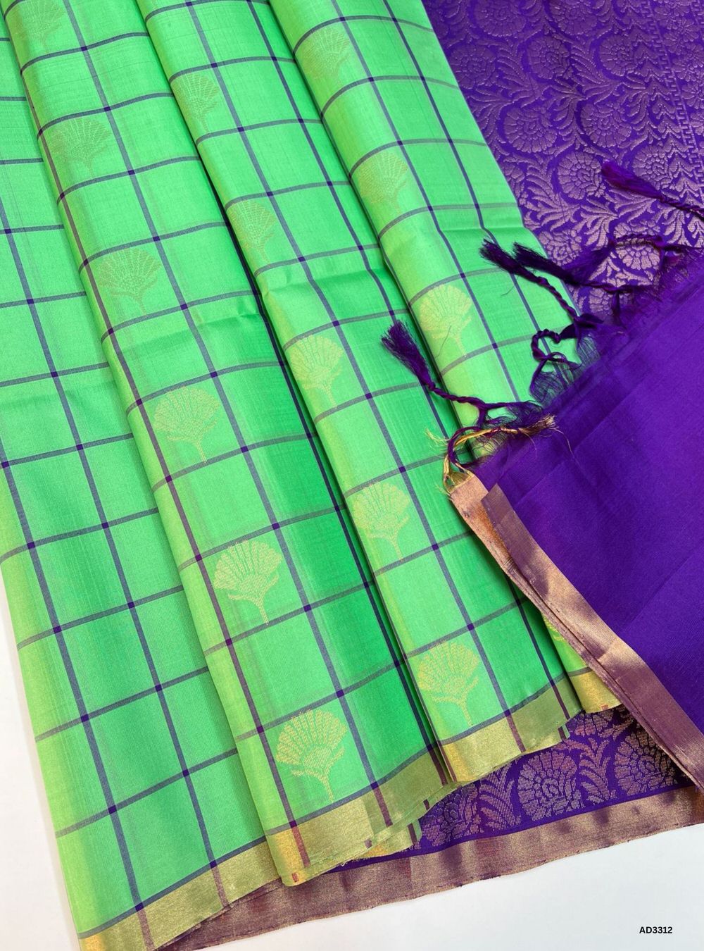 Rexona & Purple - Soft Silk Saree