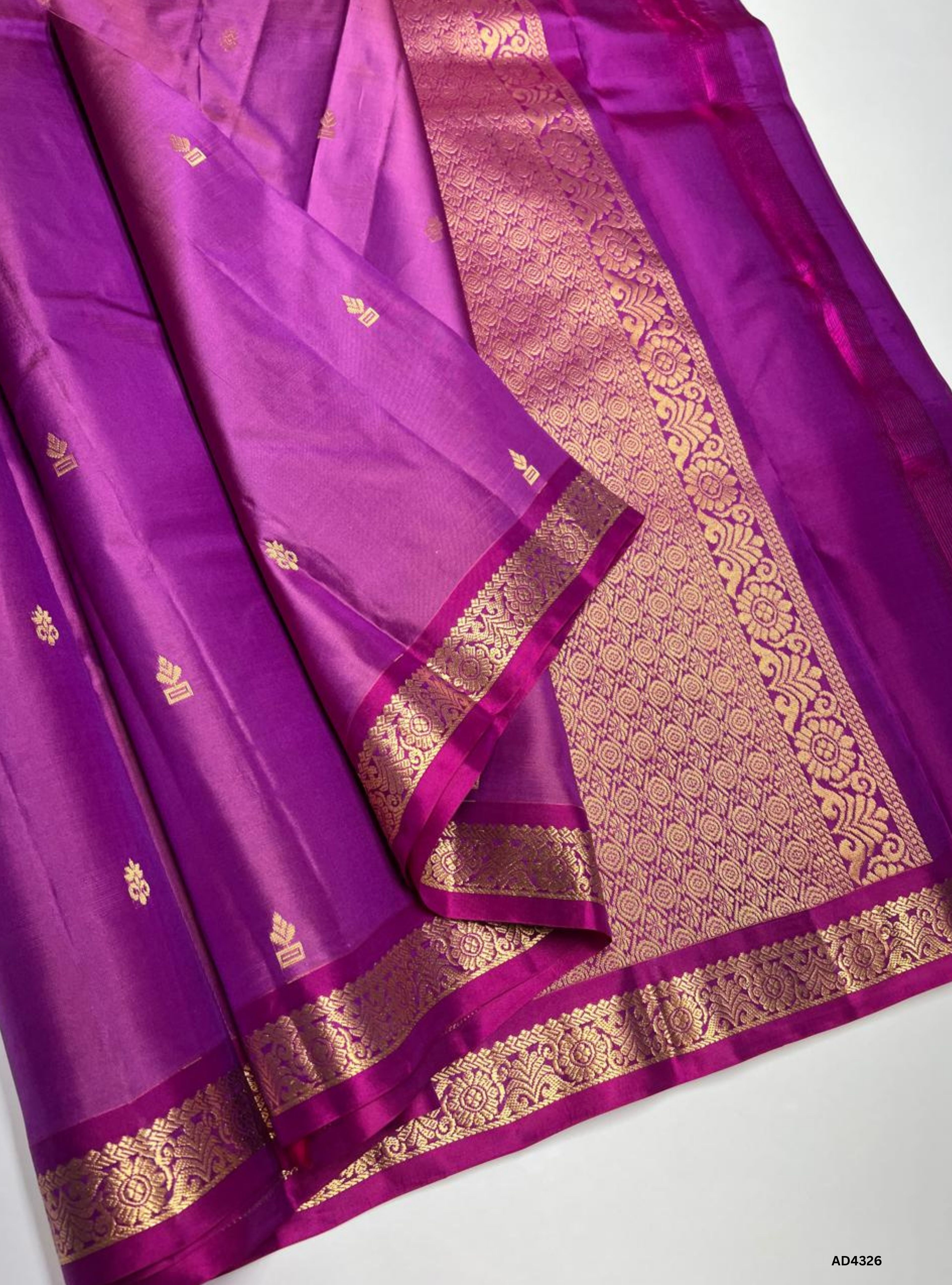 Purpilish Pink - Soft Silk Saree
