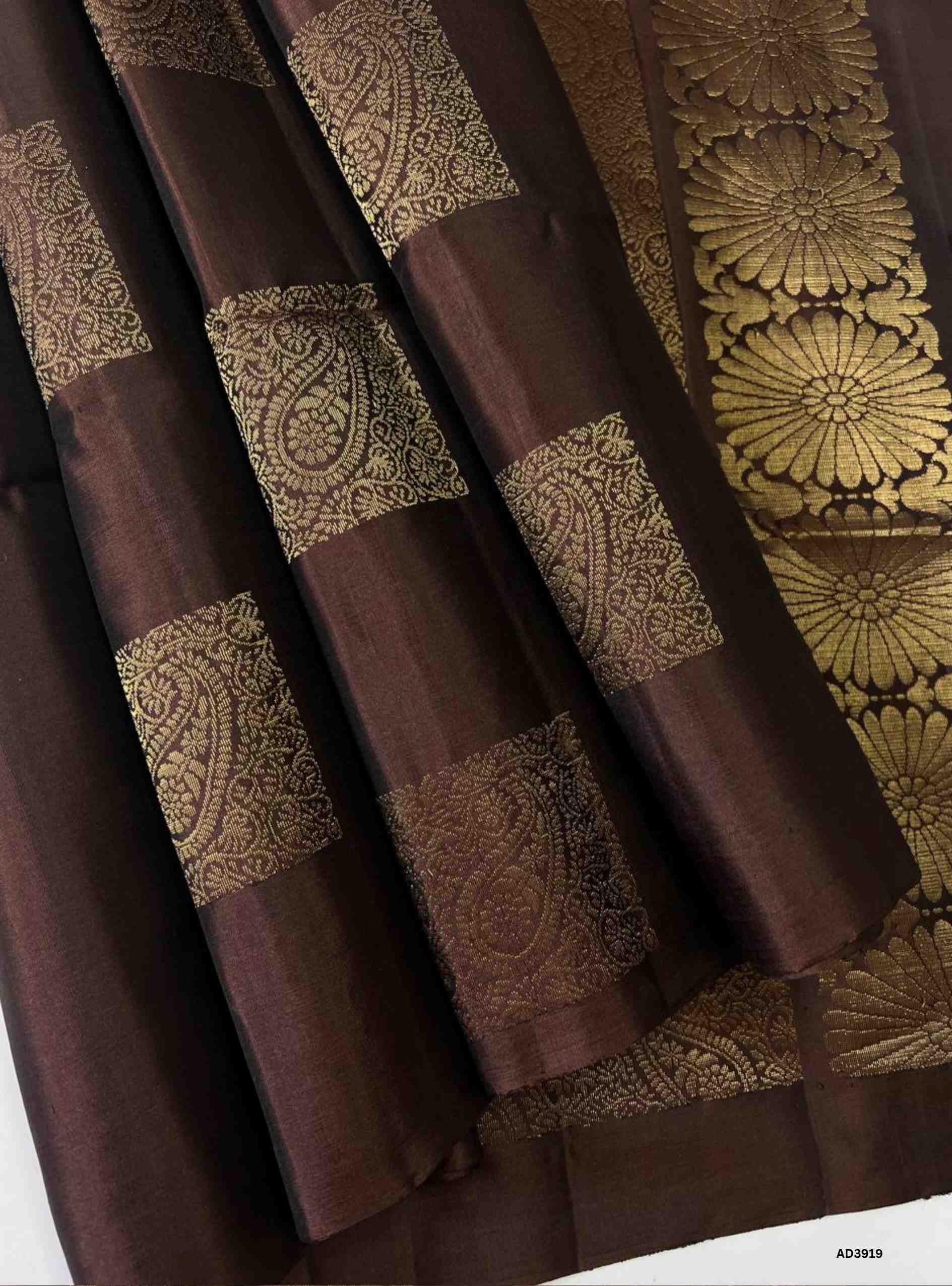 Coffee Brown - Soft Silk Saree