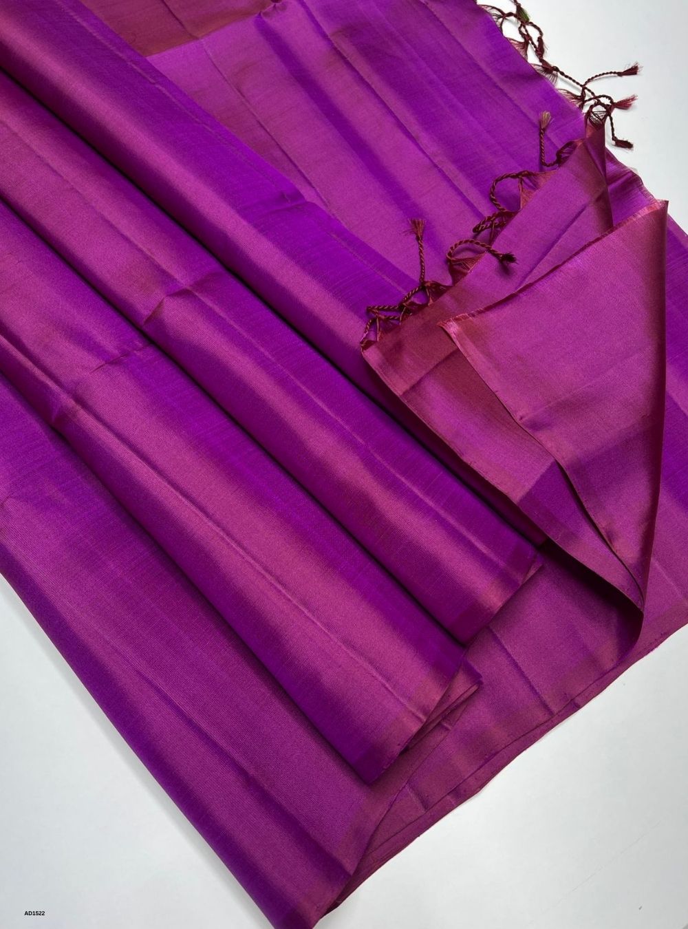 Purple - Soft Silk Saree
