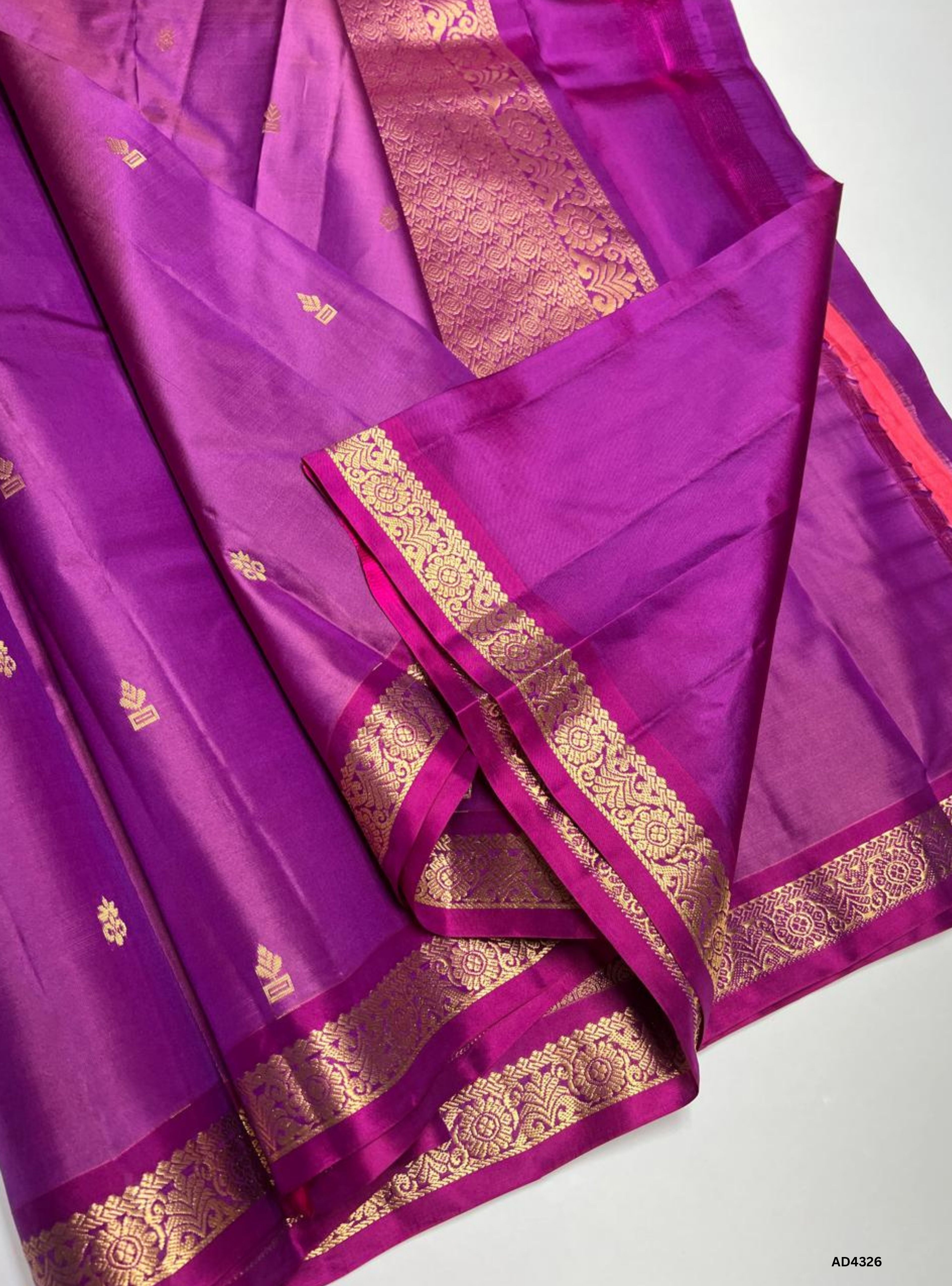 Purpilish Pink - Soft Silk Saree