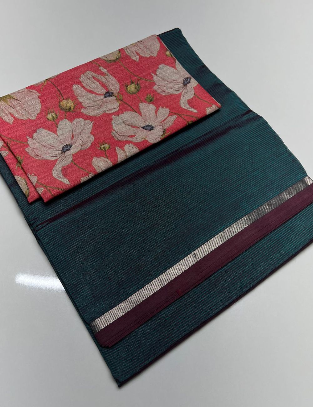 Peacock Green -  Mangalagiri Cotton