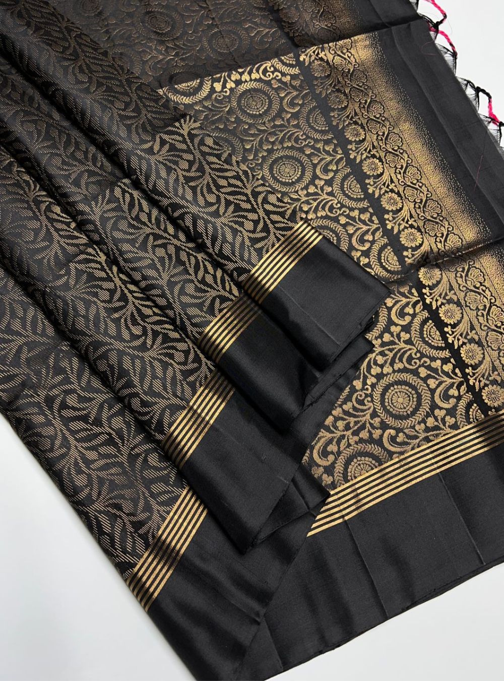 Black - Soft Silk Saree