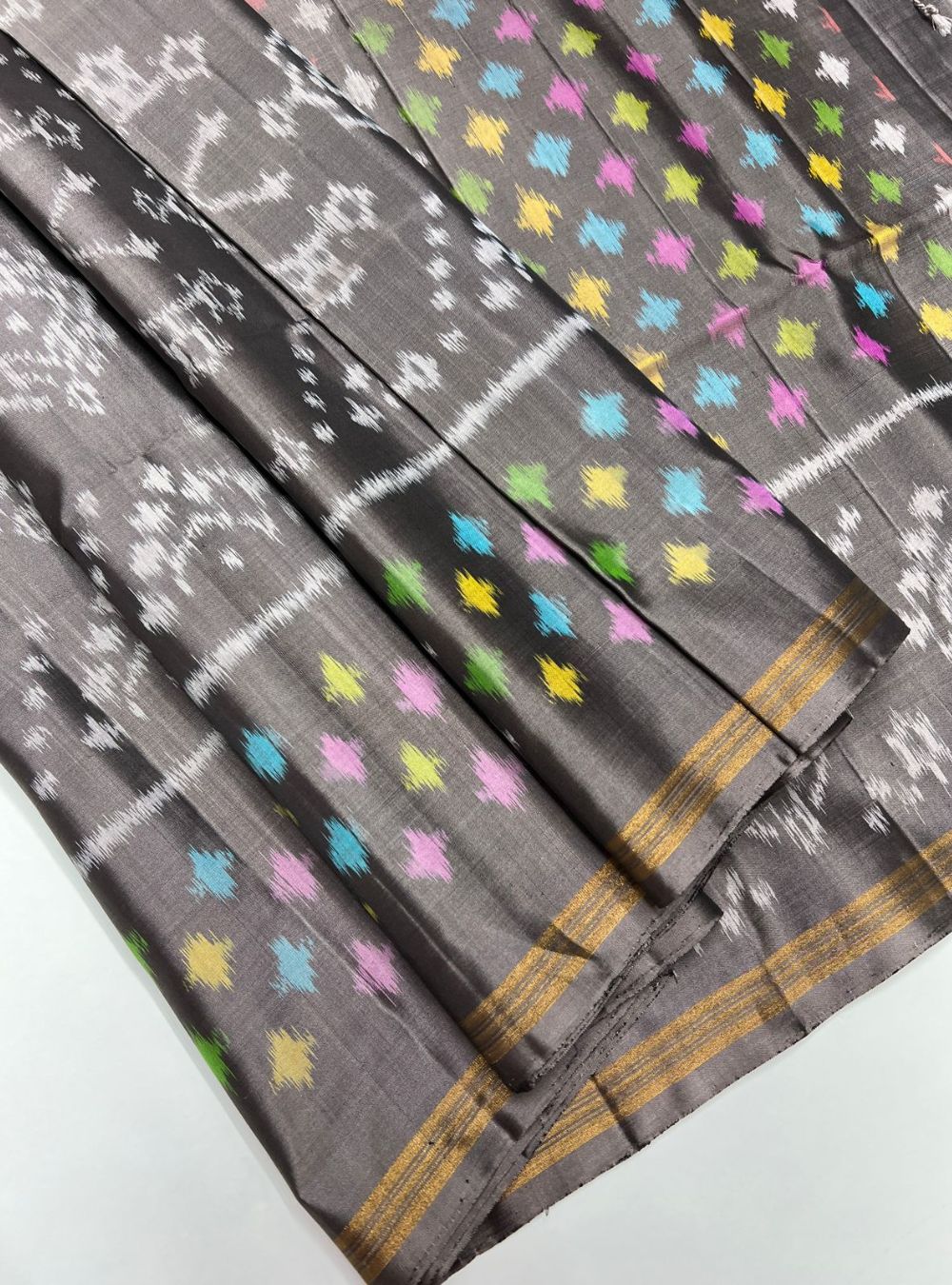 Grey -  Soft Silk Saree