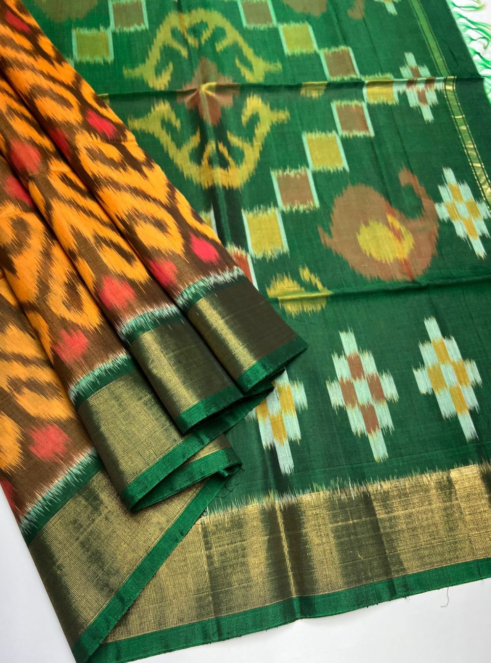 Multi Color - Kora Cotton Saree