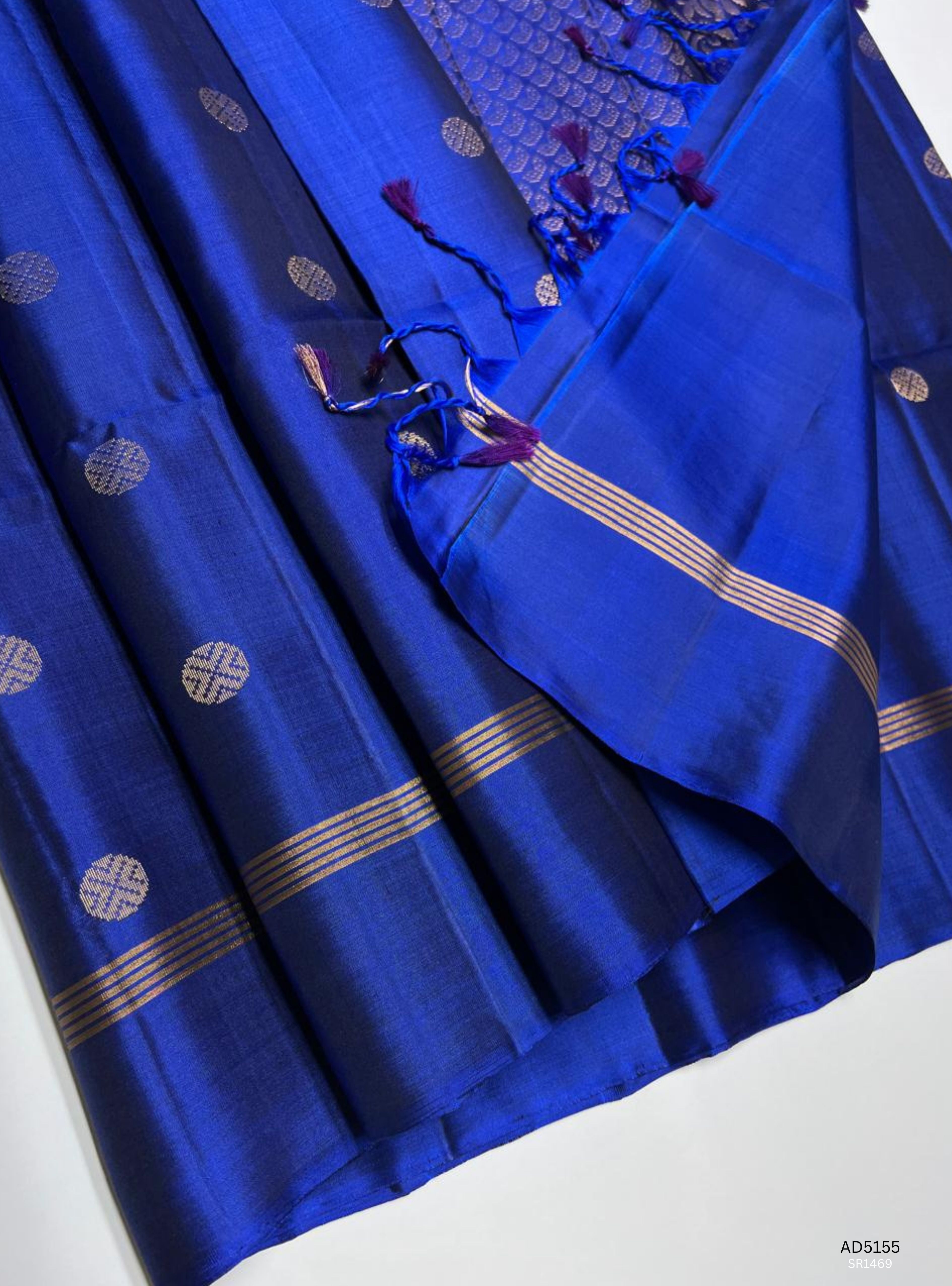 Blue - Soft Silk Saree