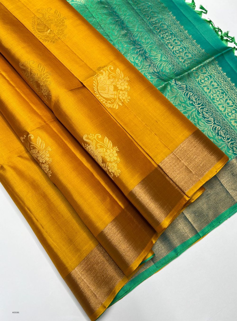 Yellow & Rexona- Soft Silk Saree