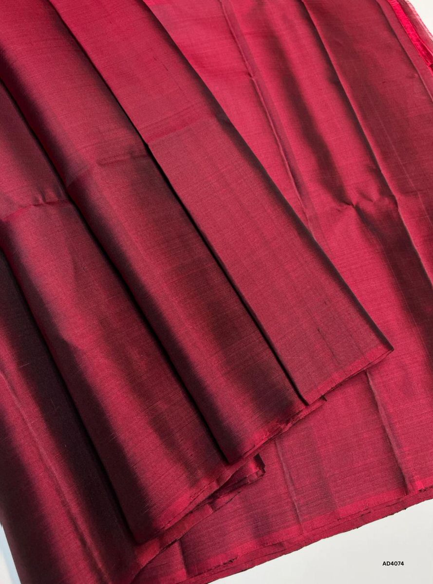 Burgundy - Soft Silk Saree