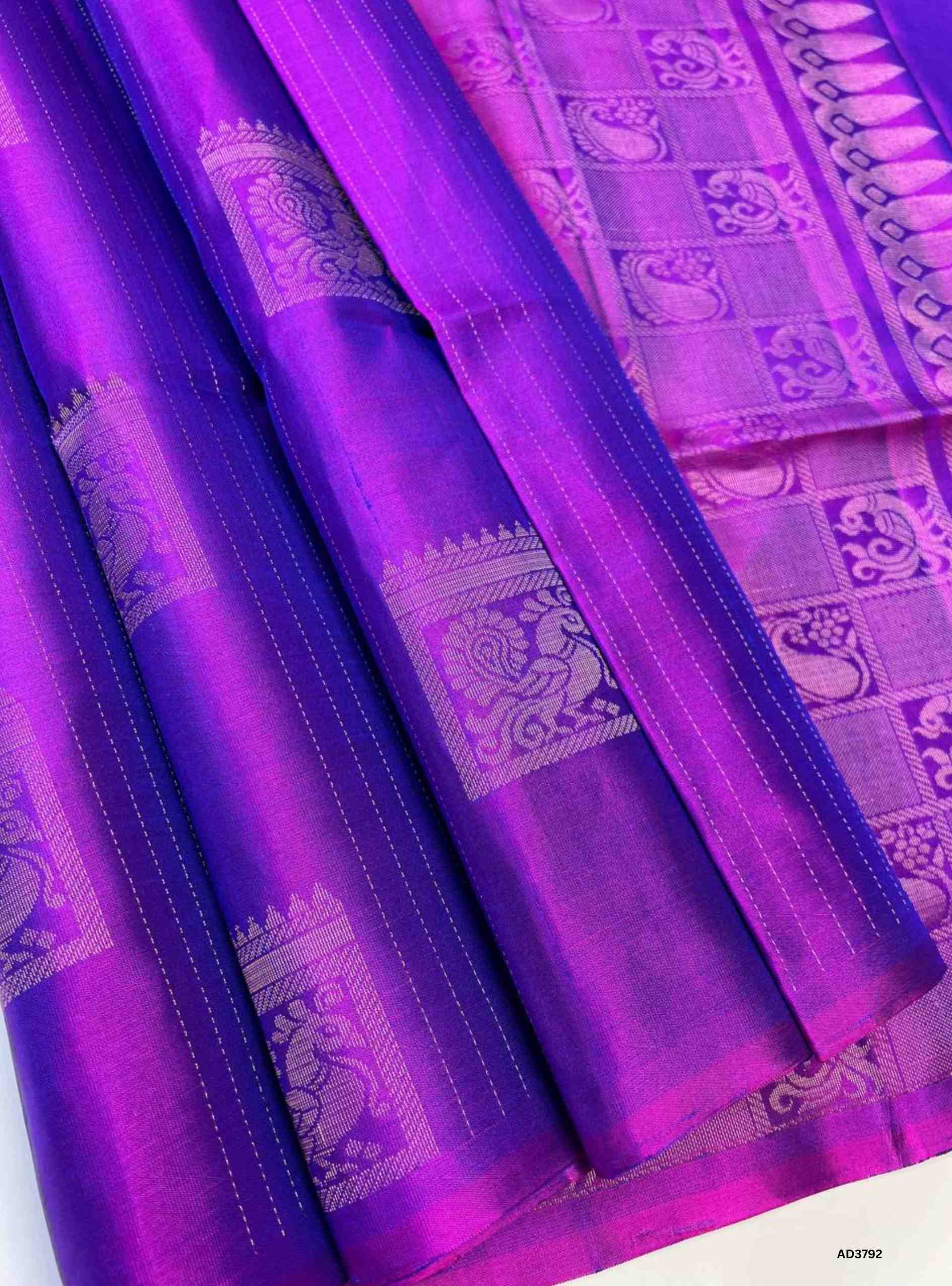 Royal Purple - Soft Silk Saree