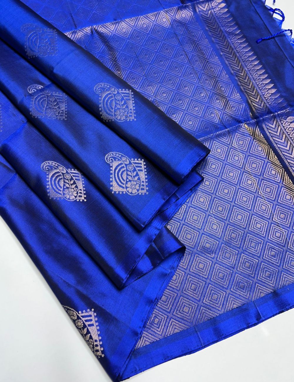Royal Blue  - Soft Silk Saree