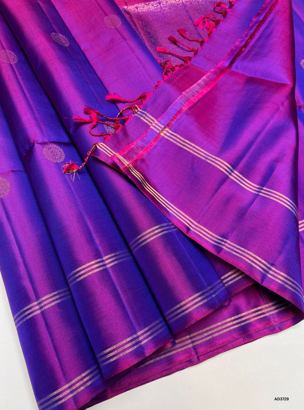 Dual Tone Purple - Soft Silk Saree