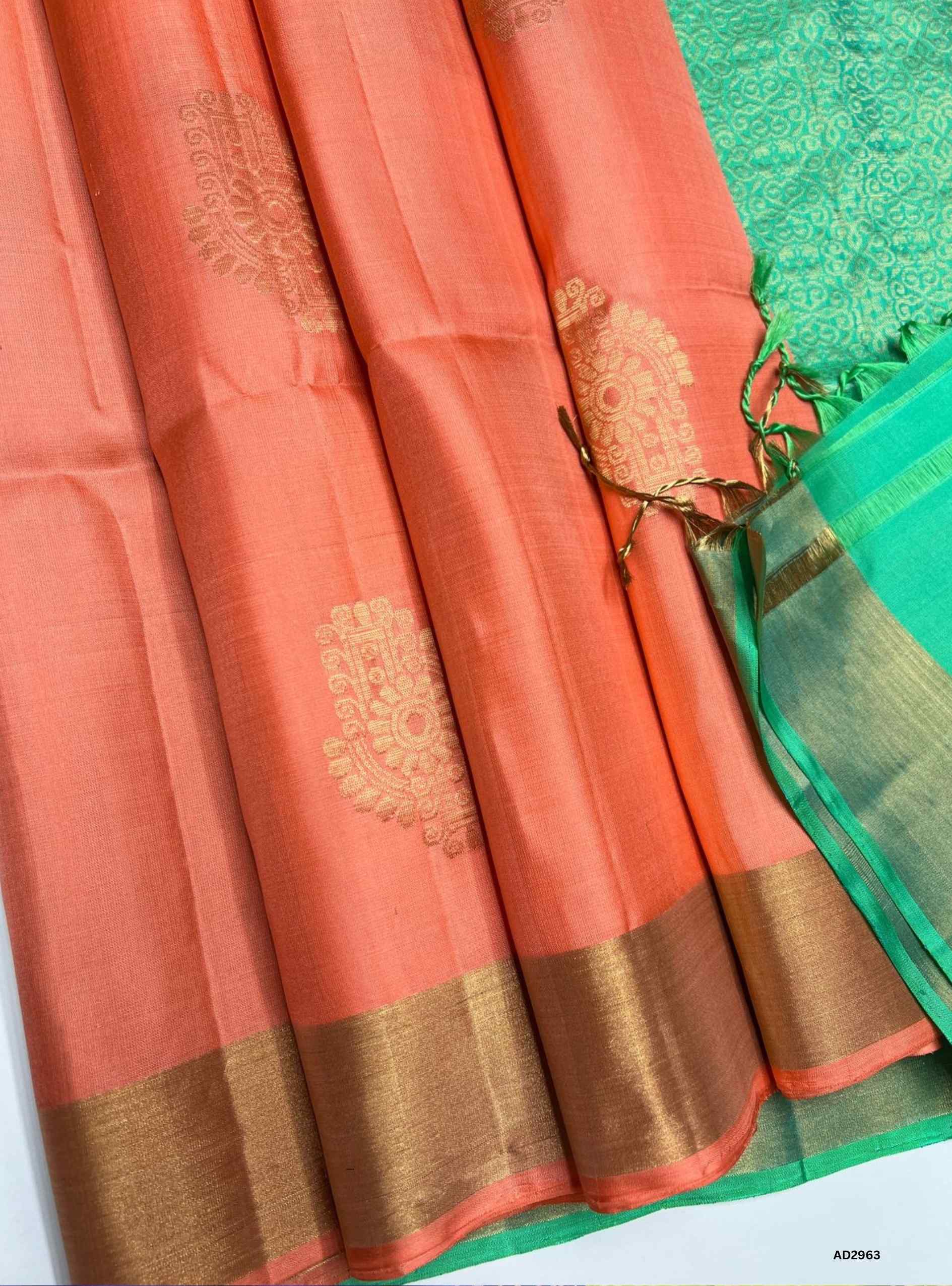Peach & Rexona - Soft Silk Saree