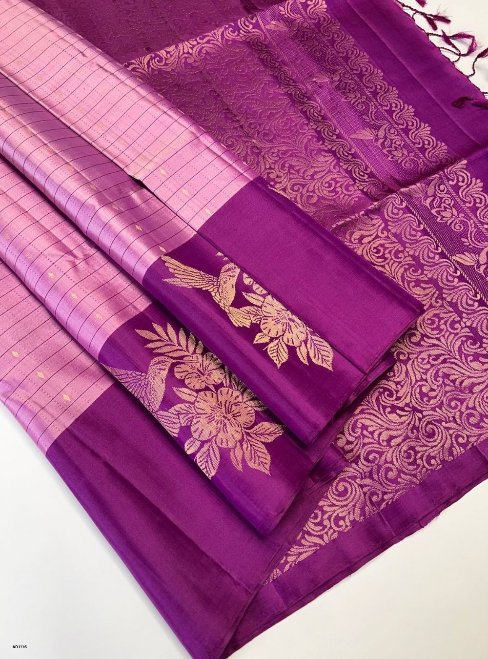 Purple - Soft Silk Saree