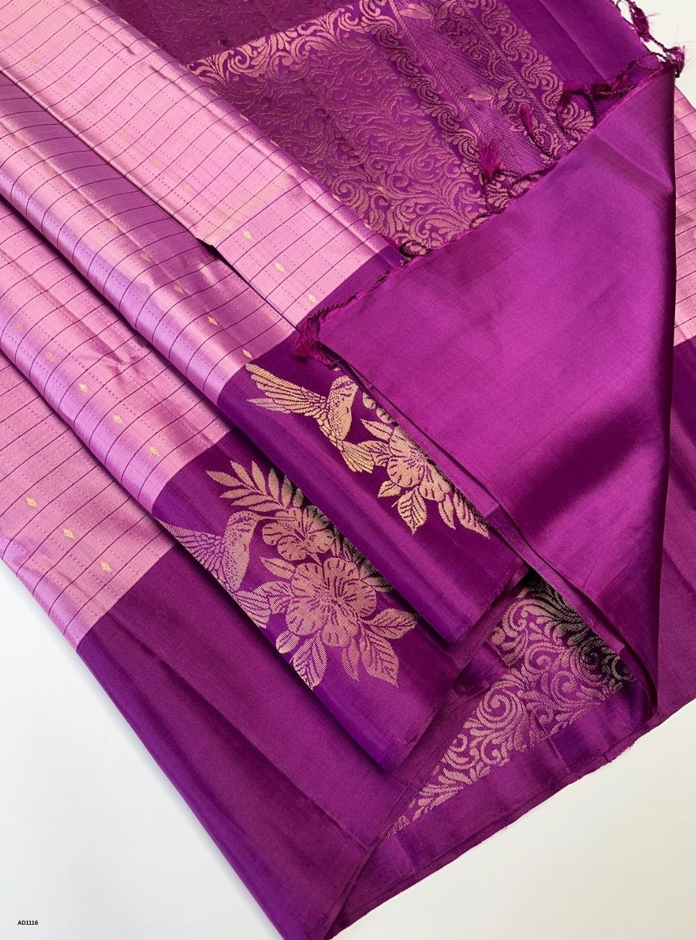 Purple - Soft Silk Saree