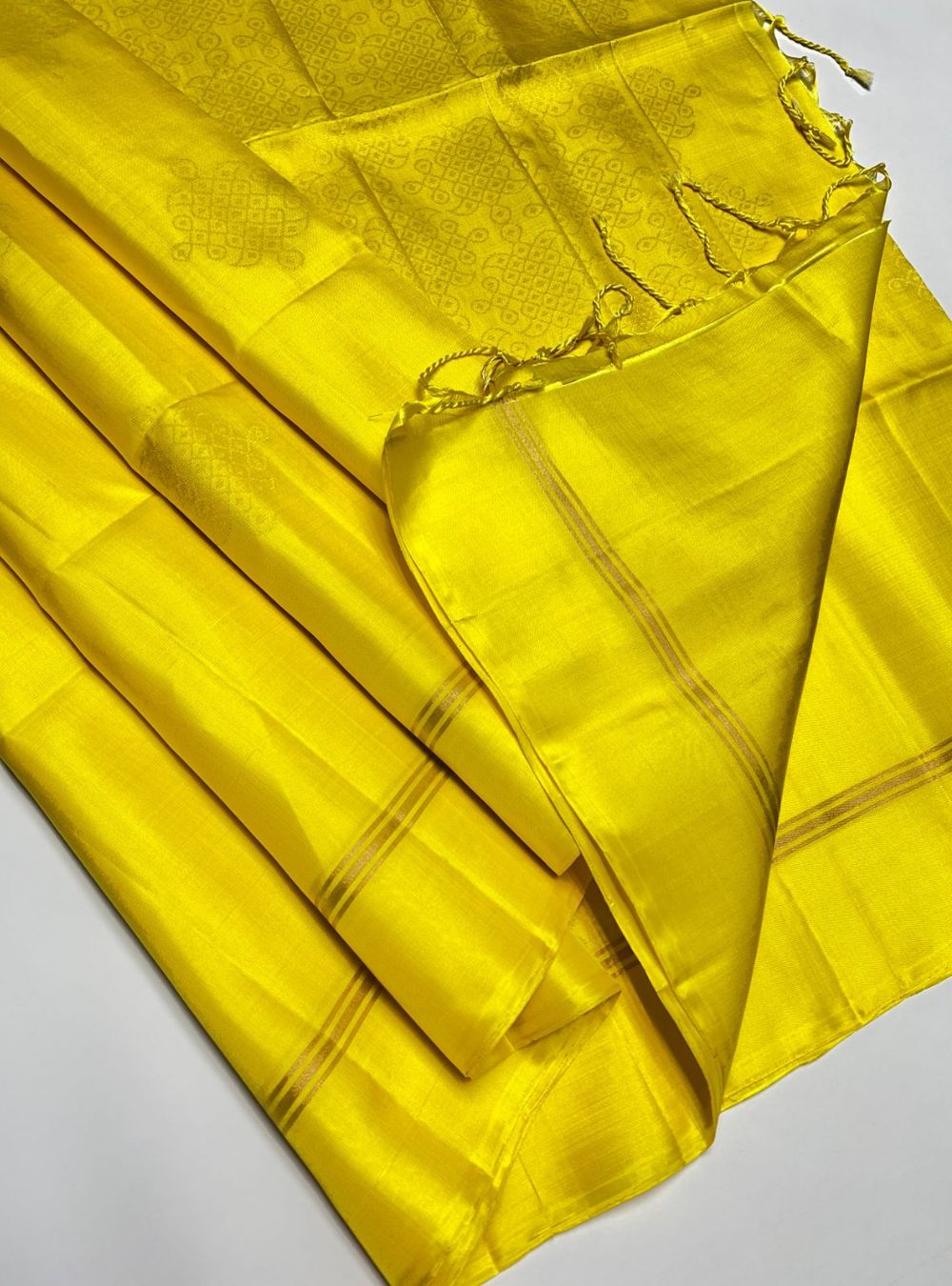Yellow - Soft Silk Saree