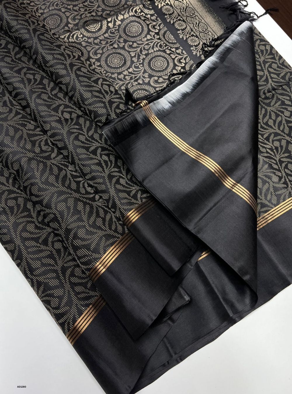 Black -  Soft Silk Saree