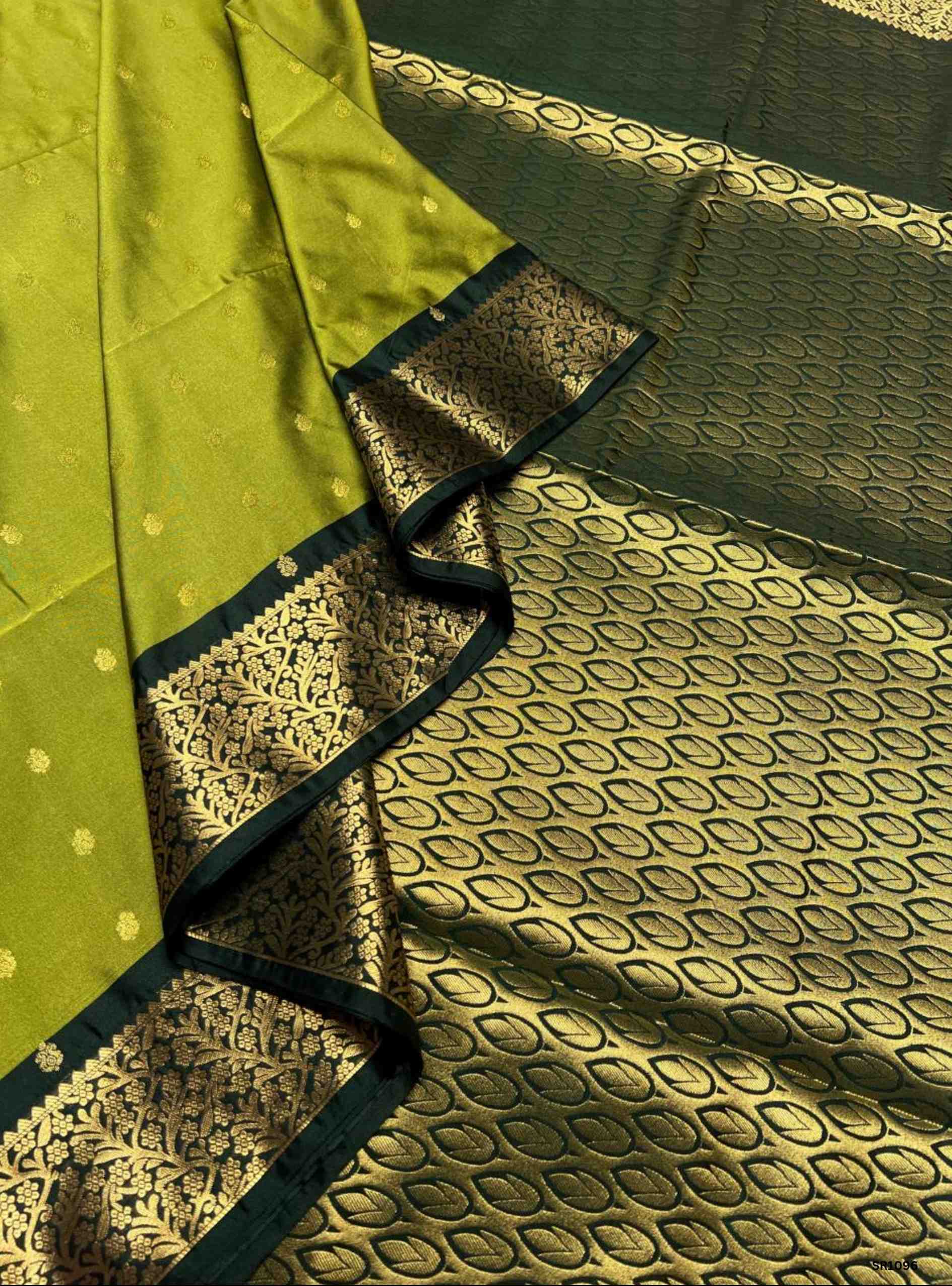 Green - Semi Silk Saree