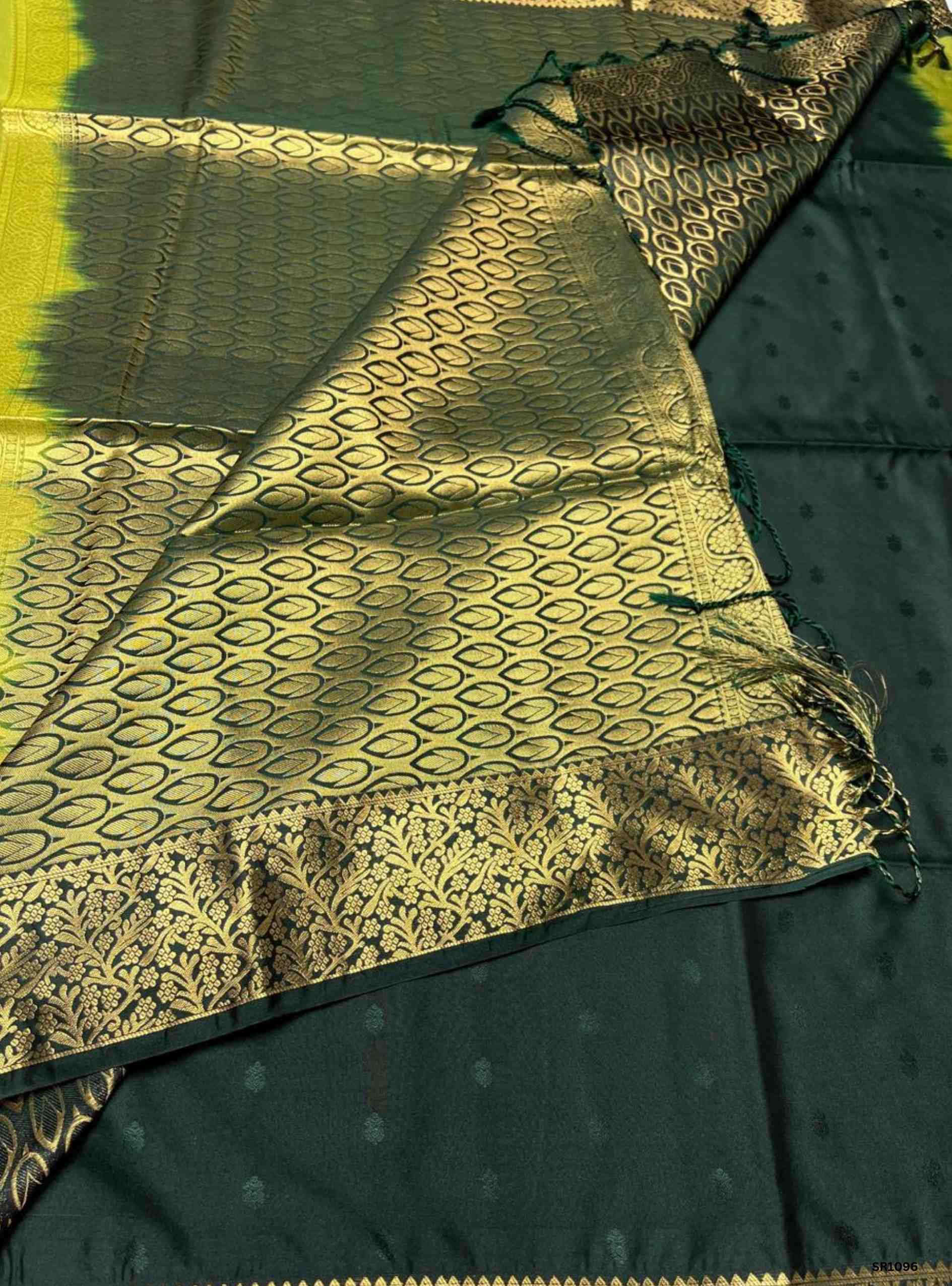 Green - Semi Silk Saree