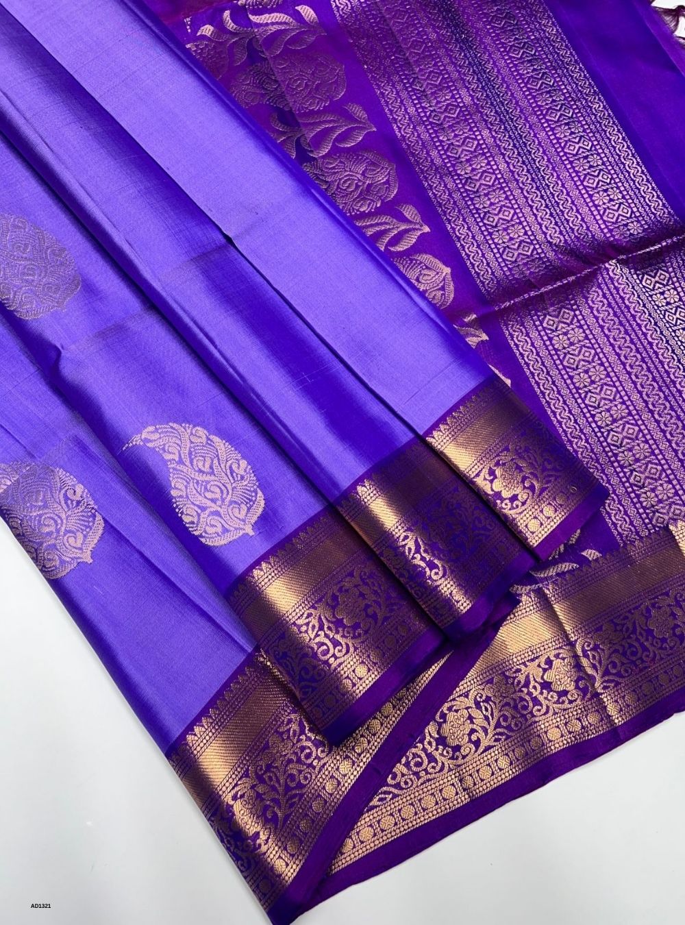 Purple  -  Soft Silk Saree