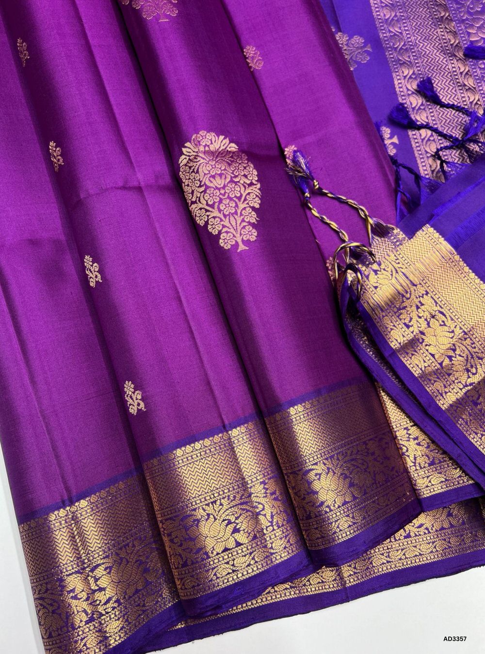 Vadamalli & Purple -  Soft Silk Saree