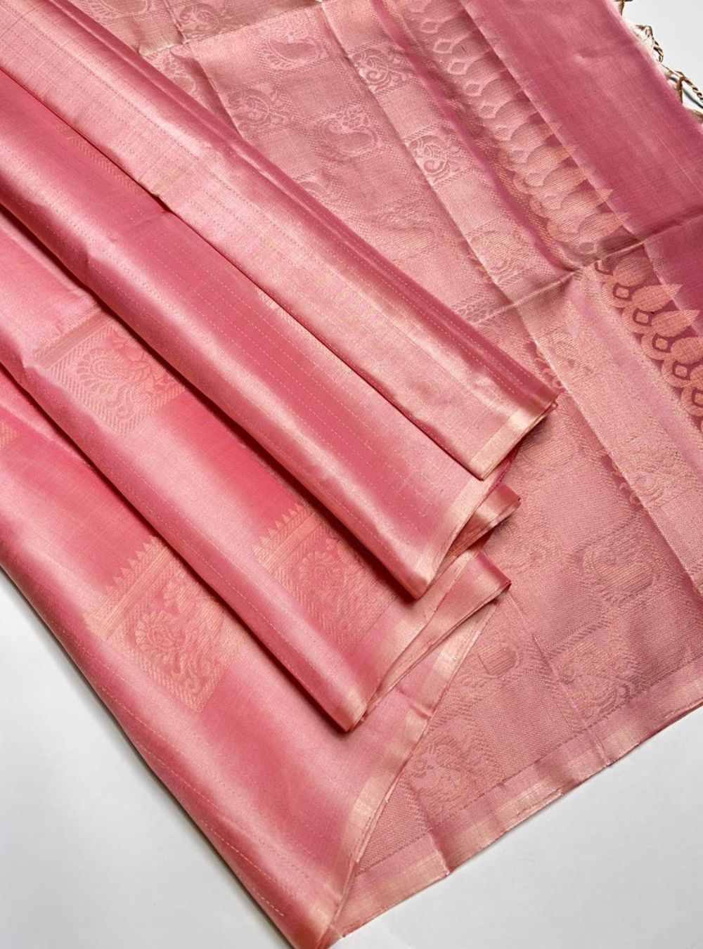 Blush Pink - Soft Silk Saree