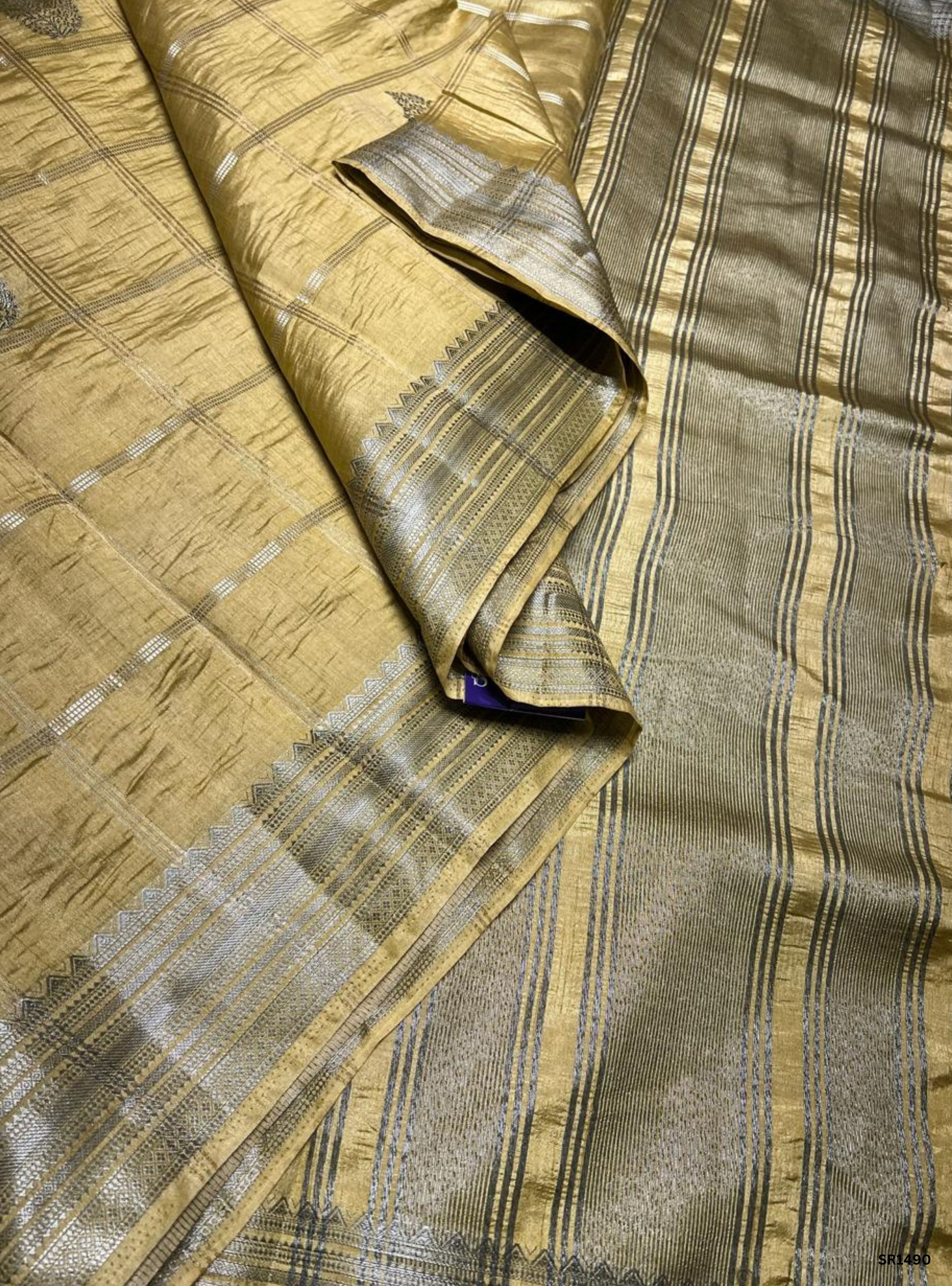 Golden - Semi Tussar Saree