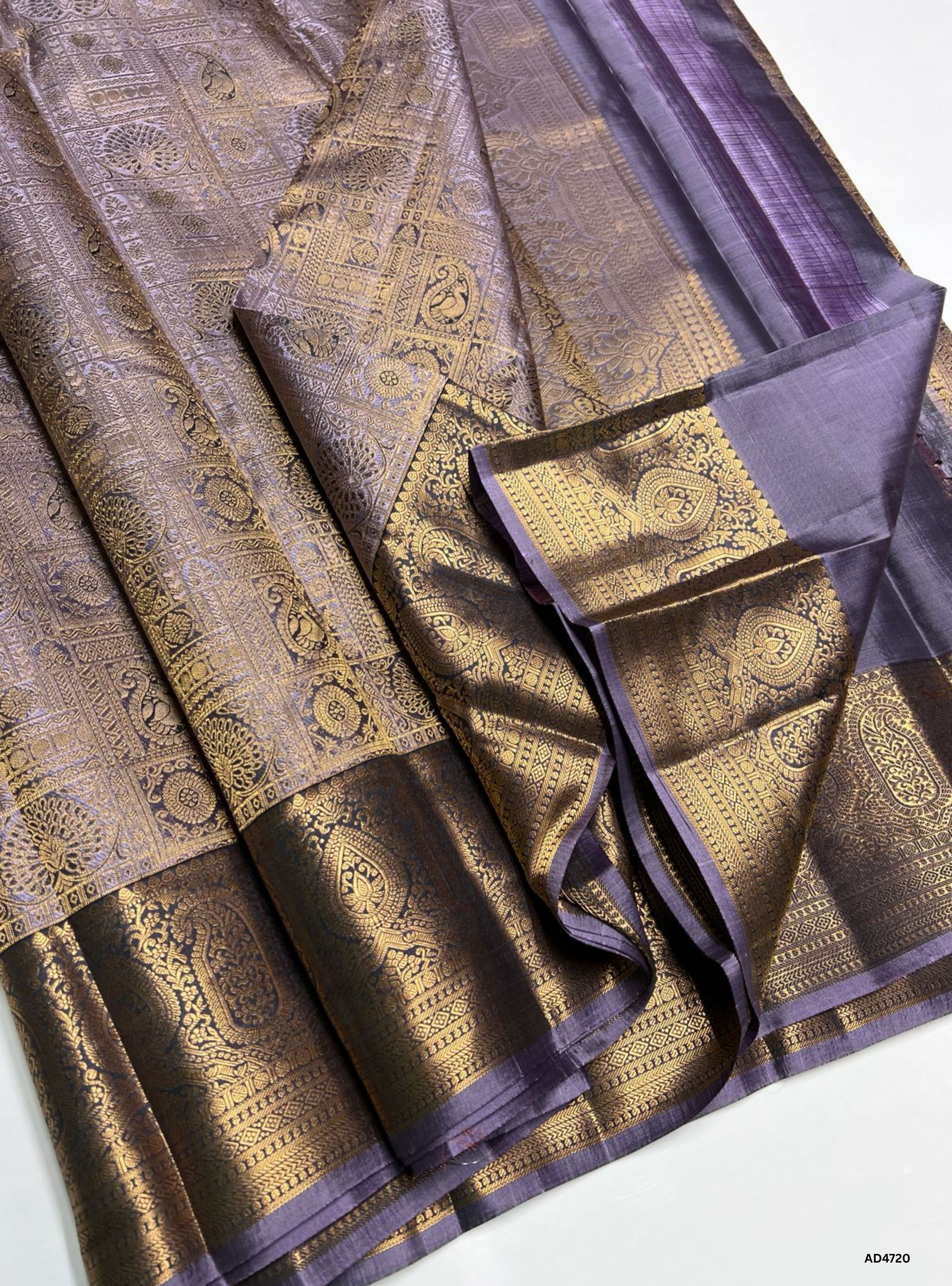 Lilac - Kanjeevaram Bridal Saree