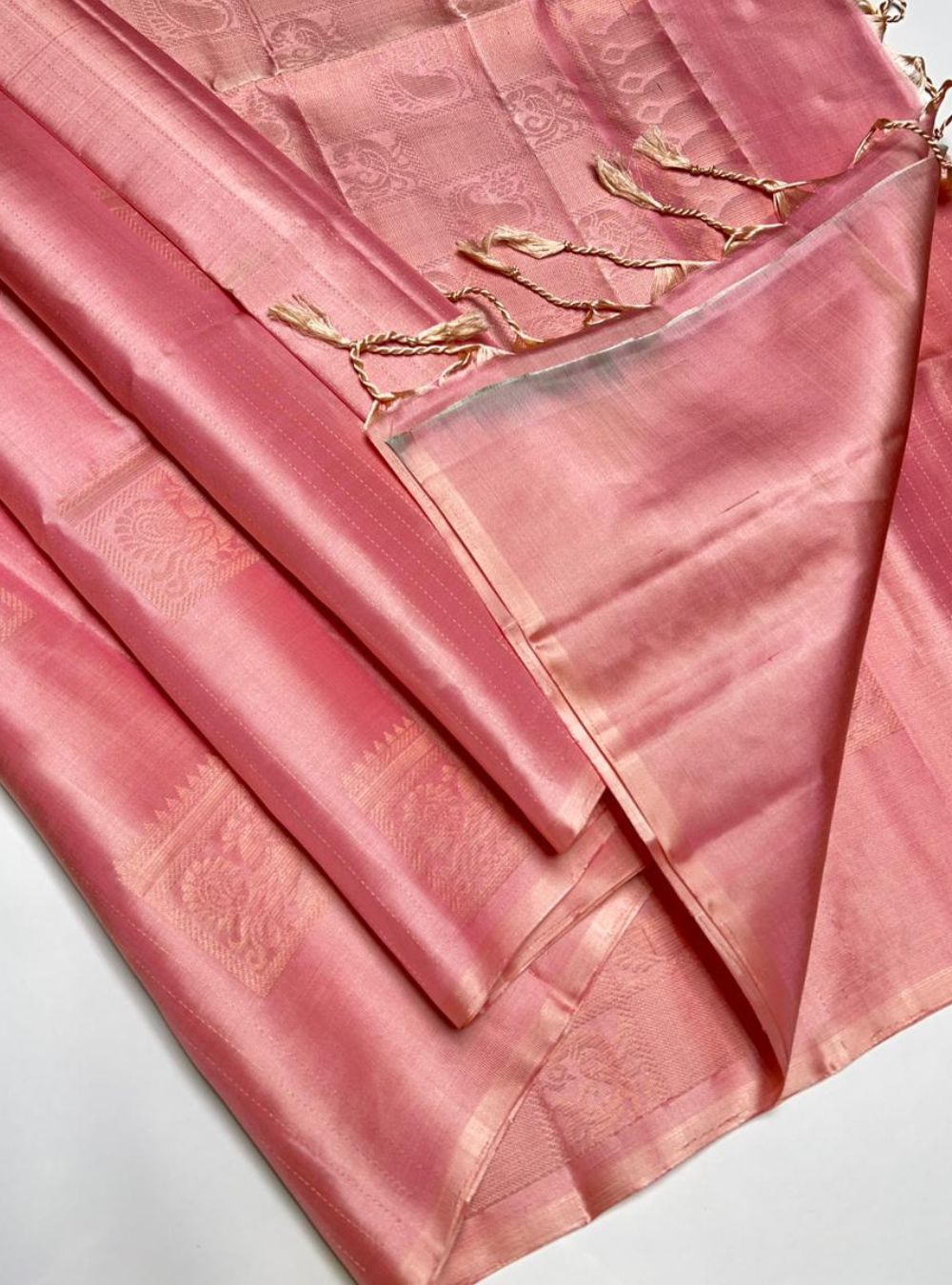 Blush Pink - Soft Silk Saree