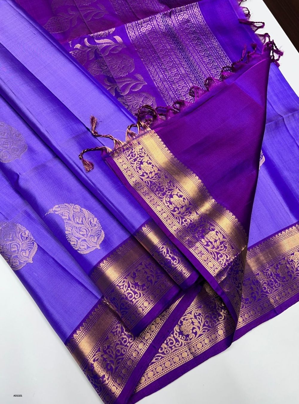Purple  -  Soft Silk Saree