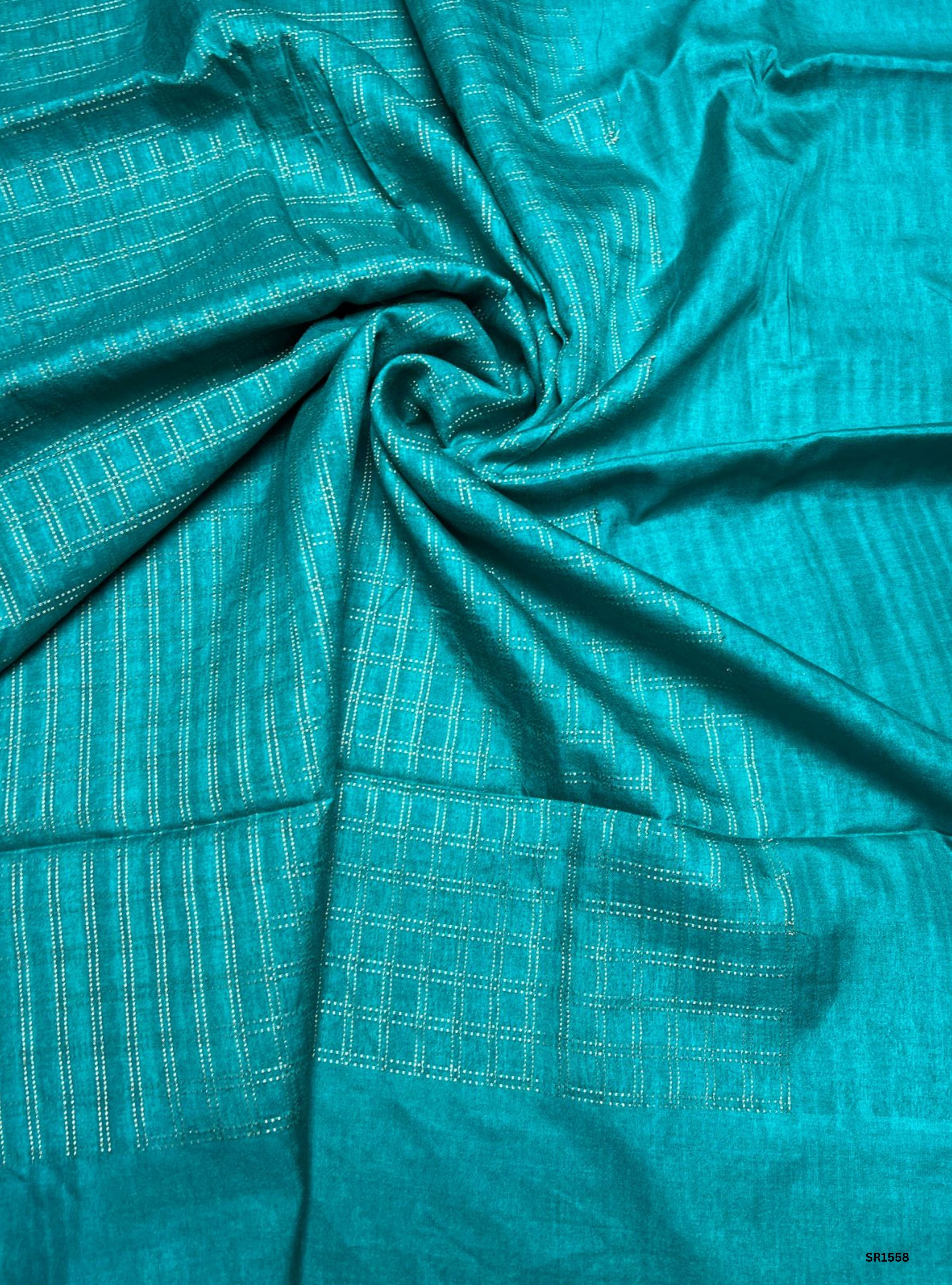 Rama Green - Moonga Tussar Saree