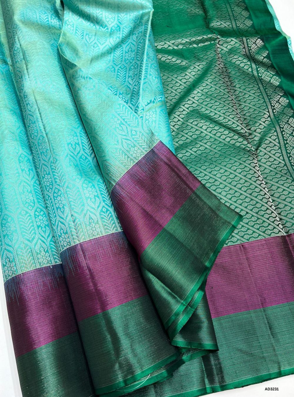 Rexona, Plum & Green - Soft Silk Saree