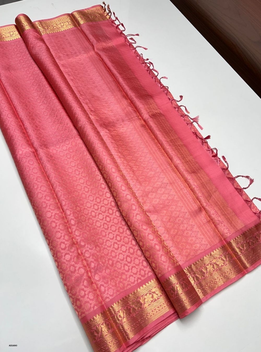 Baby Pink -  Soft Silk Saree