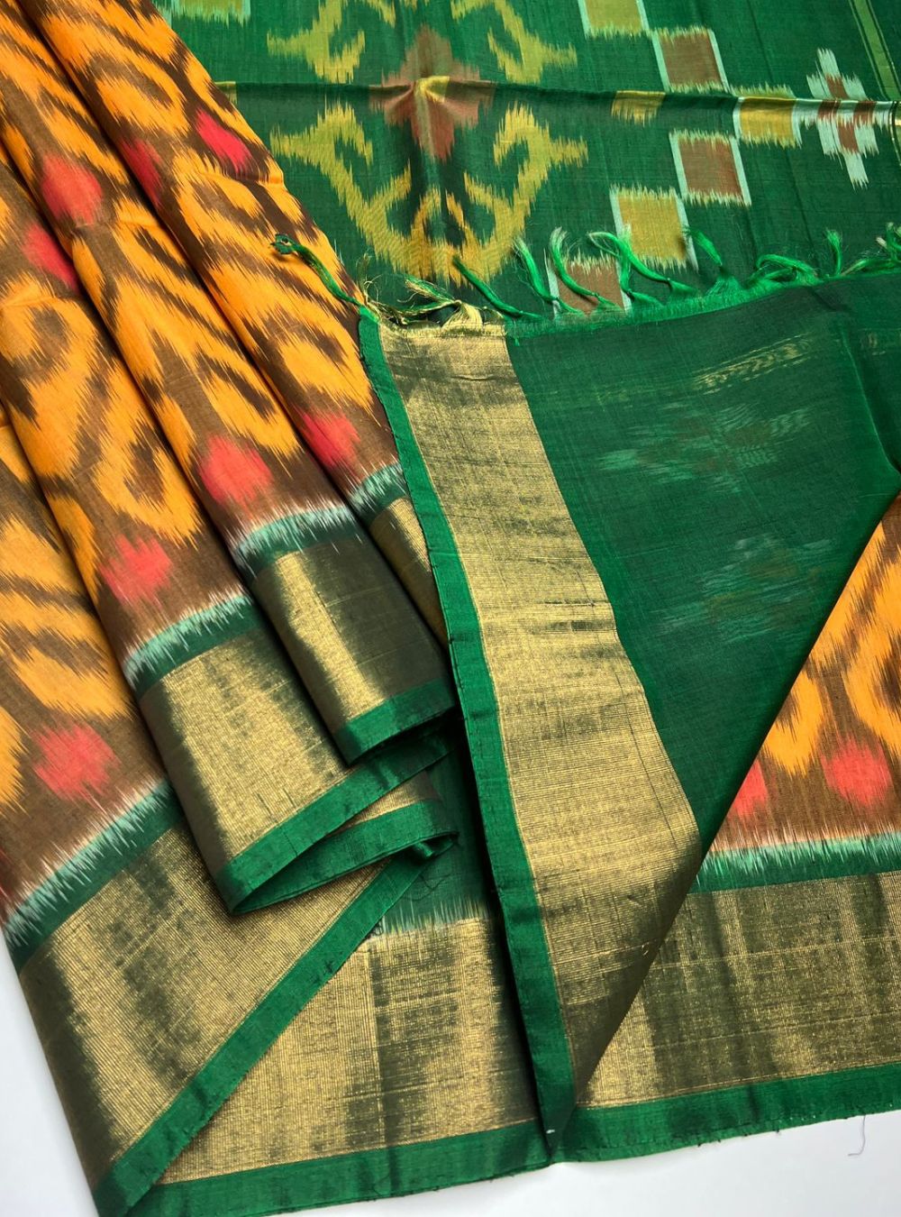Multi Color - Kora Cotton Saree