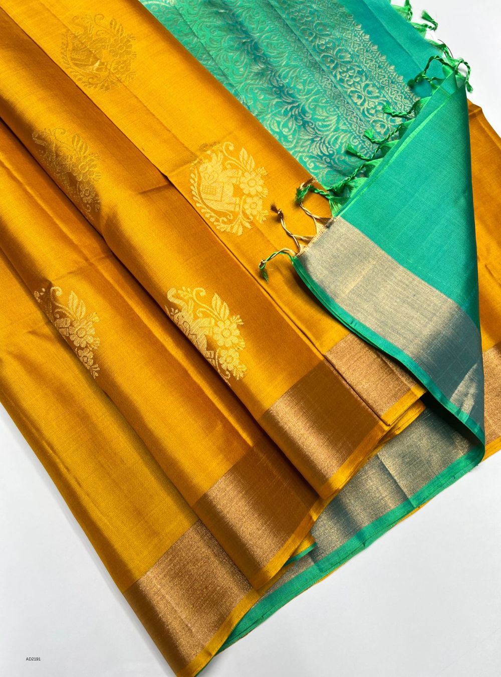 Yellow & Rexona- Soft Silk Saree