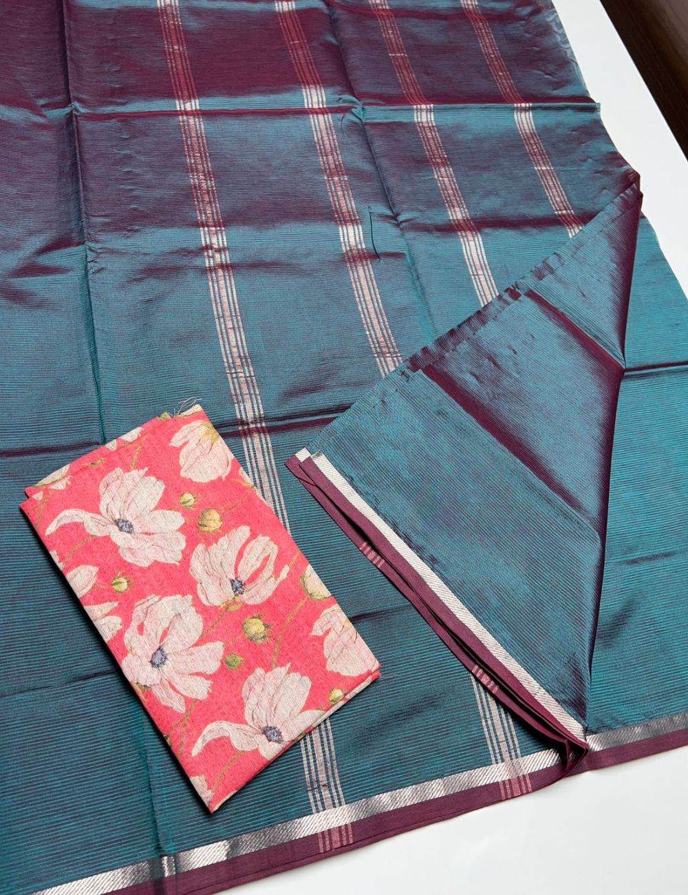 Peacock Green -  Mangalagiri Cotton