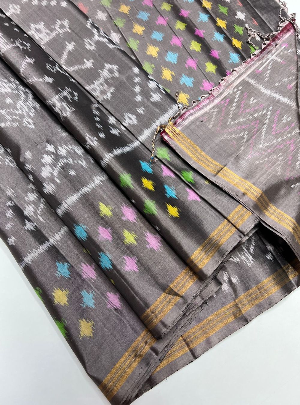 Grey -  Soft Silk Saree