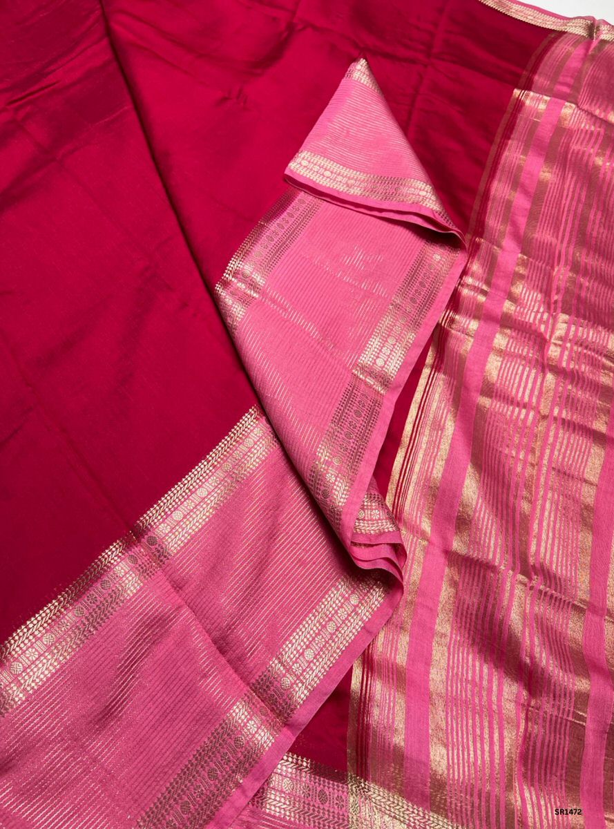 Red & Pink - Binny Silk Saree