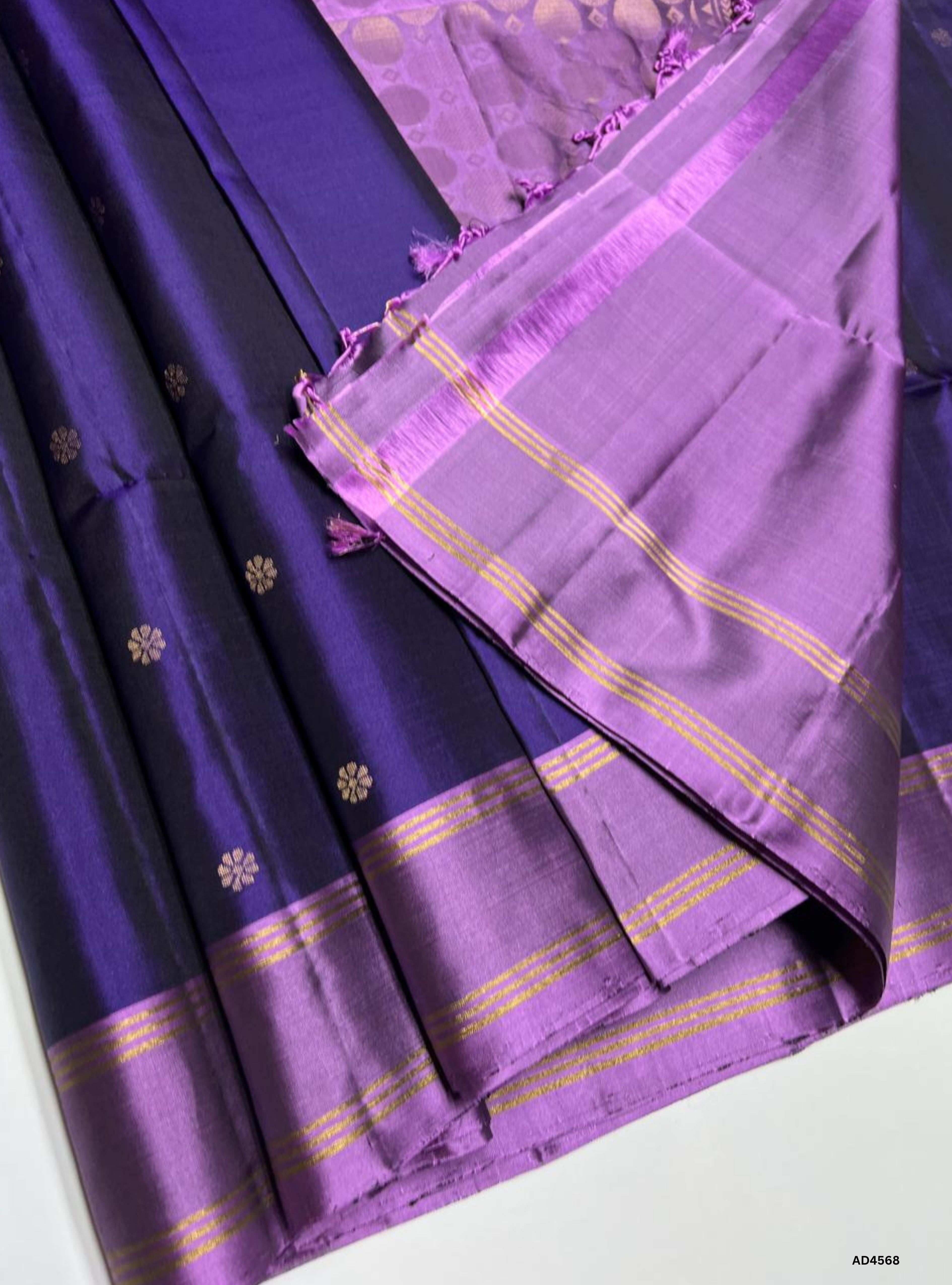 Purple & Lilac - Soft Silk Saree