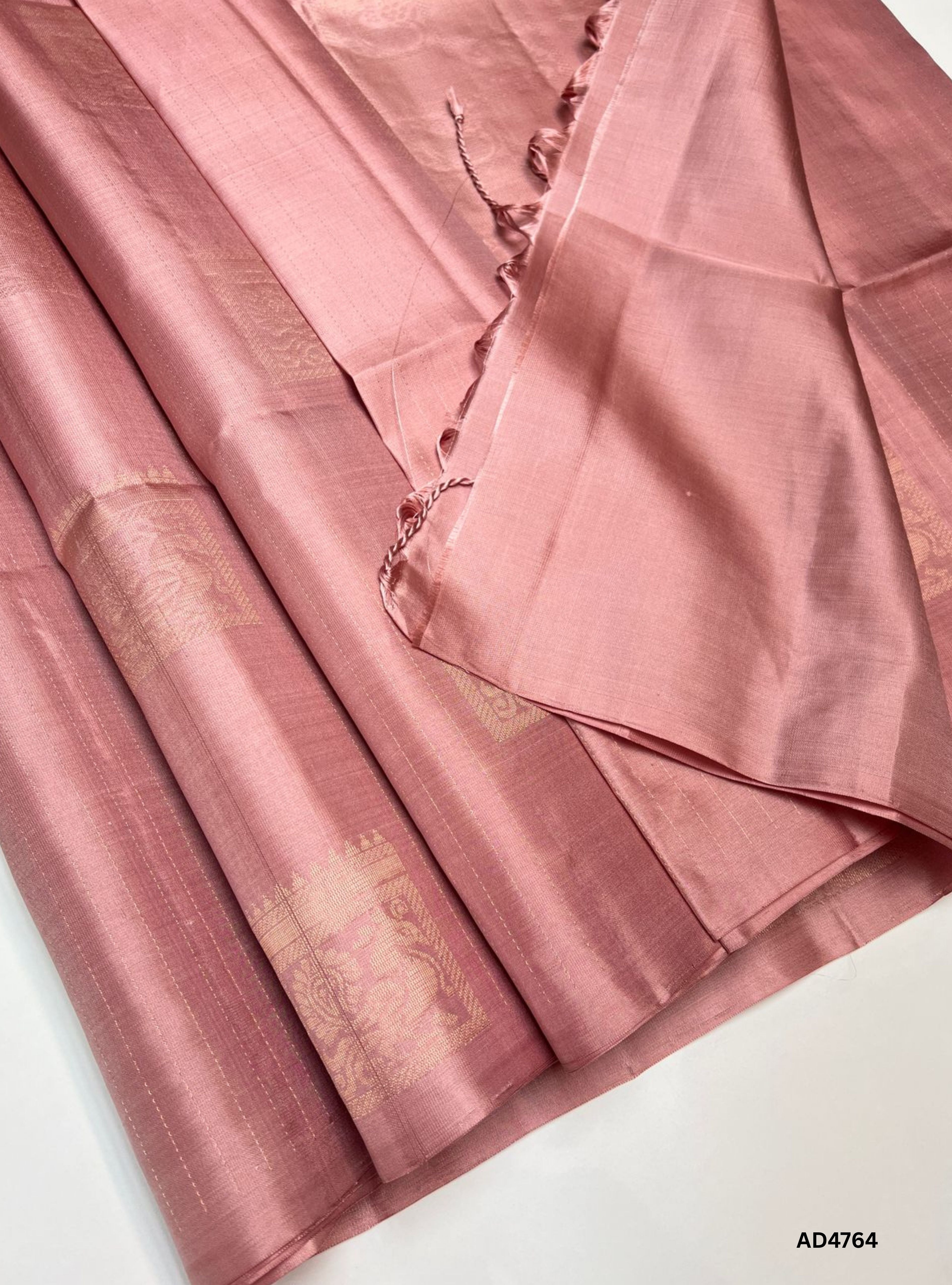 Creamy Peach - Soft Silk Saree